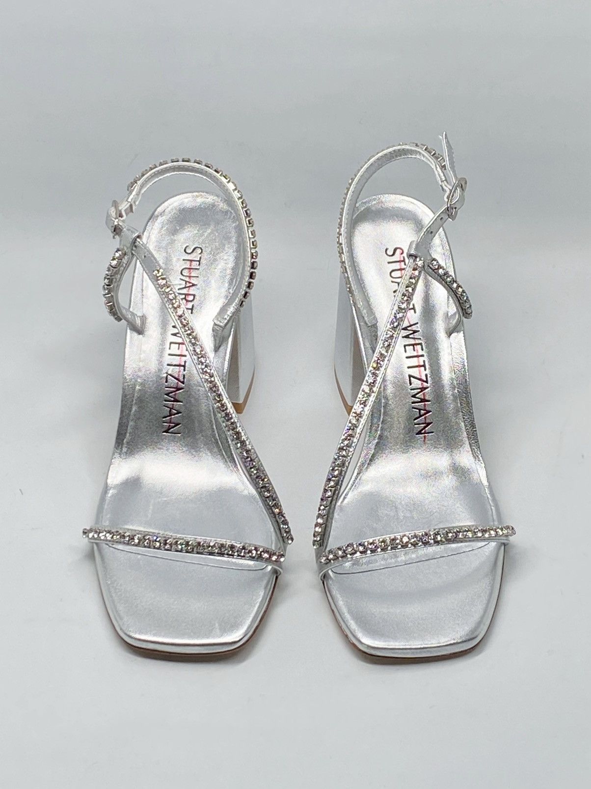 Stuart Weitzman Stuart Weitzman Embellished Metallic Leather Sandals size 7 Size US 7 / IT 37 - 2 Thumbnail