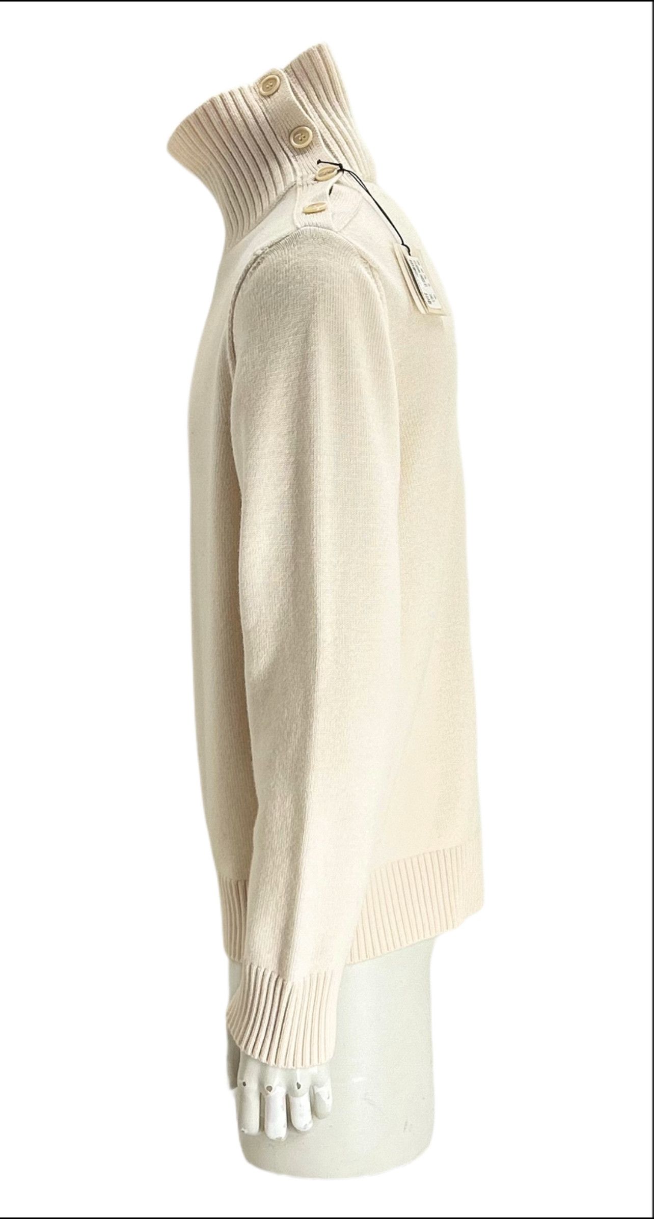 C.P. Company CP Company Ecru Wool Roll Neck With Button Details SIZE 7 Size US XXL / EU 58 / 5 - 2 Thumbnail
