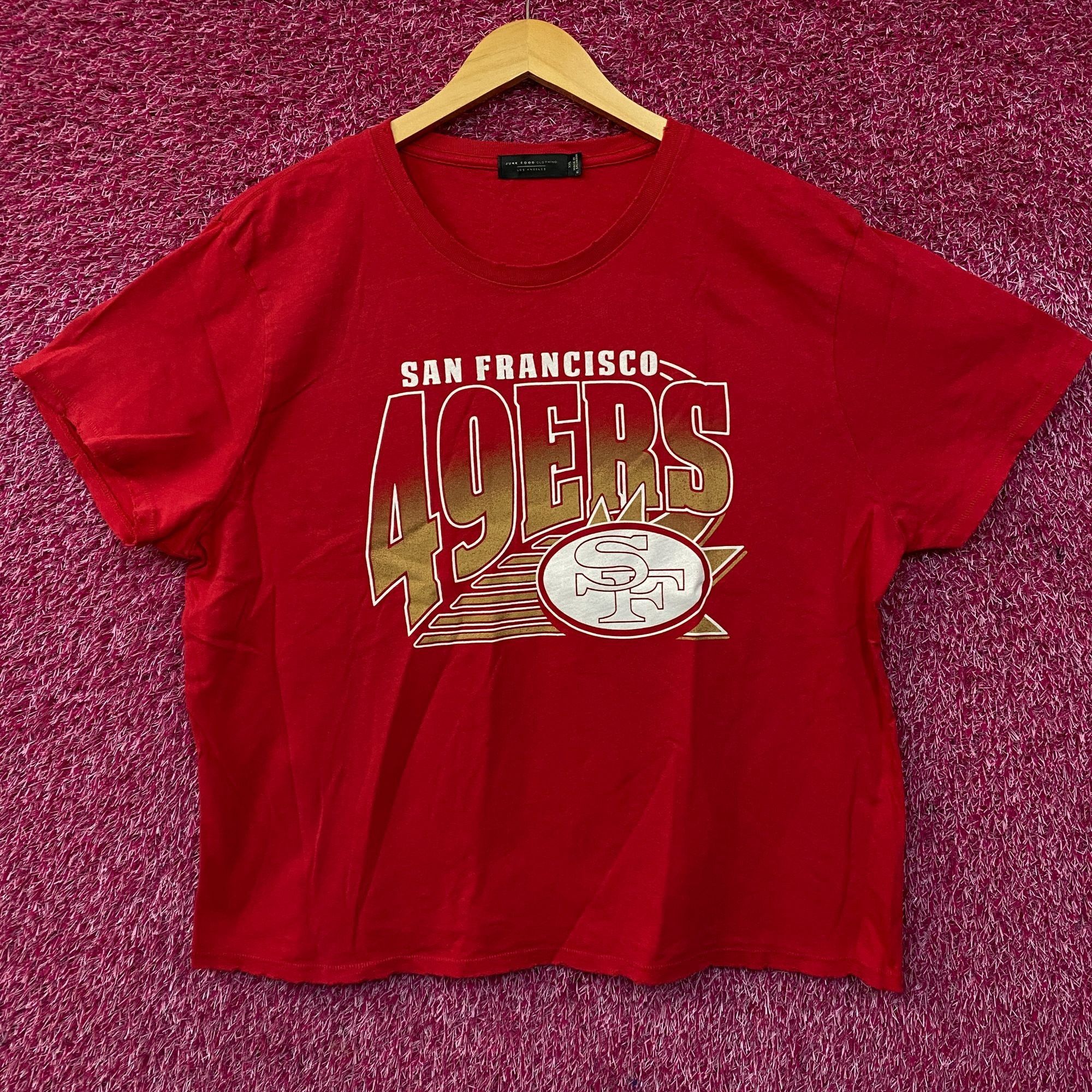 Junk Food Junk Food NFL San Francisco 49ers Women Red Short Top 2XL Size XXL / US 16-18 / IT 52-54 - 1 Thumbnail