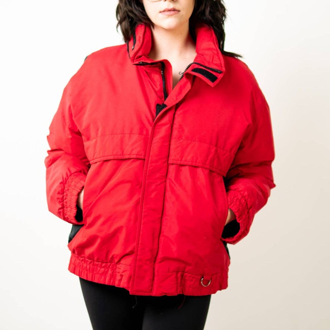 Other Vintage 90s Red Puffer Ski Jacket by [St. Moritz] - XL Size XL / US 12-14 / IT 48-50 - 1 Thumbnail