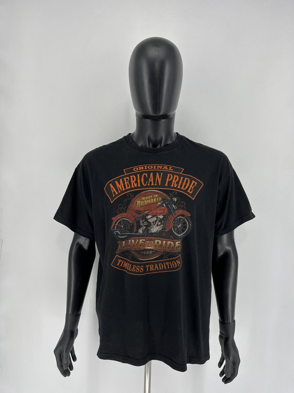 Harley Davidson American Pride Vintage Graphic Tee Black T-shirt Size XL Size US XL / EU 56 / 4 - 2 Thumbnail
