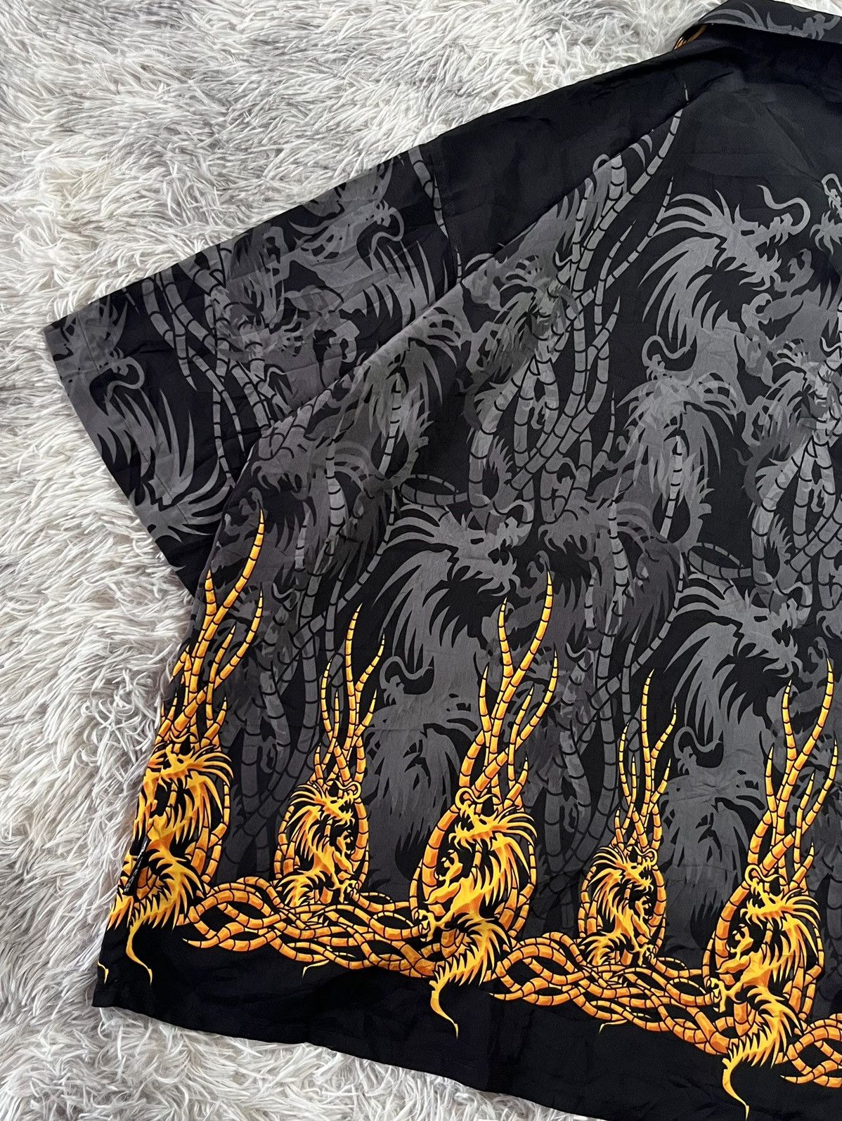 Mecca Vintage Y2K Mecca Dragon shirt button Size US XXL / EU 58 / 5 - 9 Thumbnail