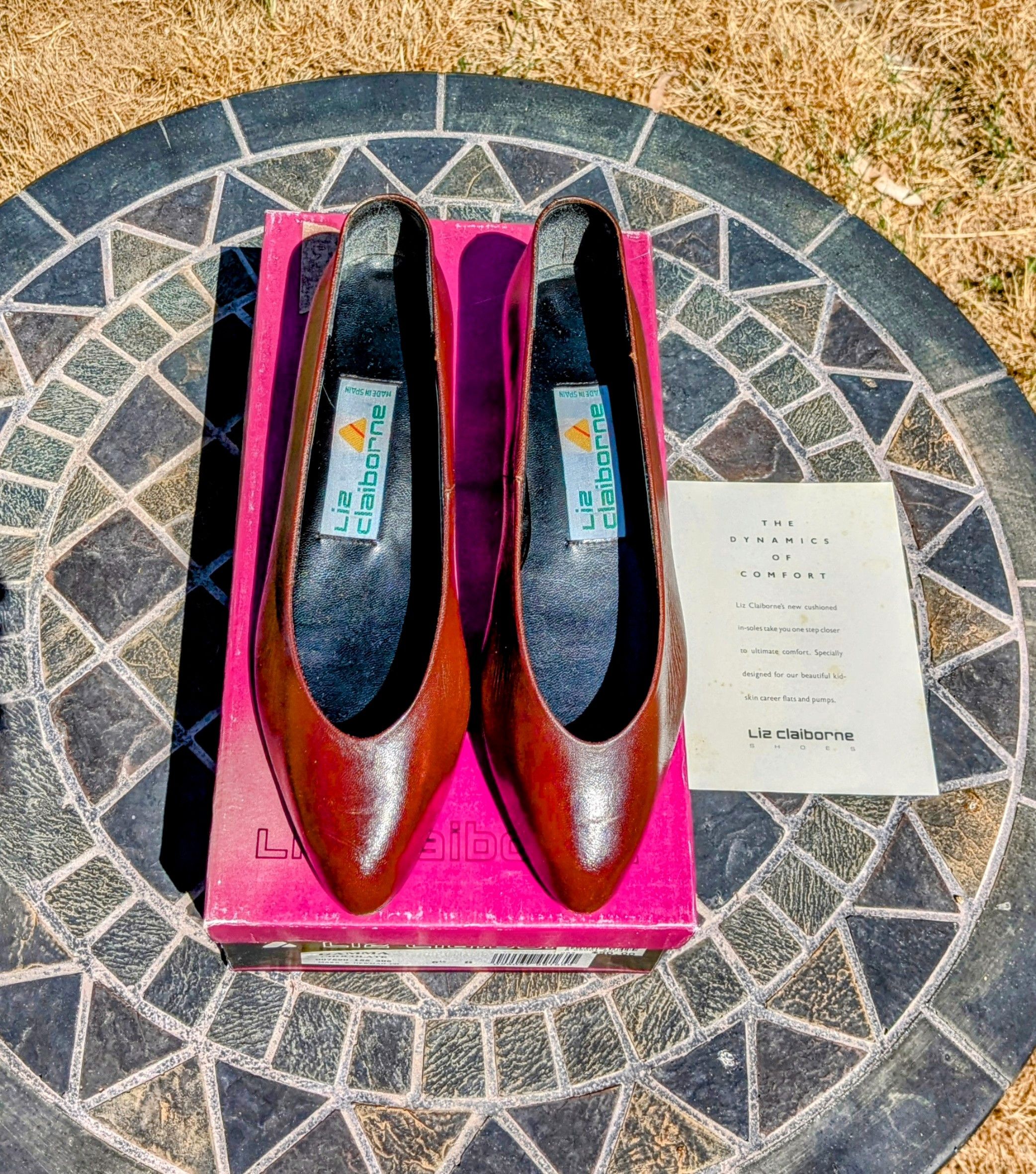 Liz Claiborne VTG Liz Claiborne Gamma Chocolate Spain Heel Pump Shoes Size US 6.5 / IT 36.5 - 4 Thumbnail