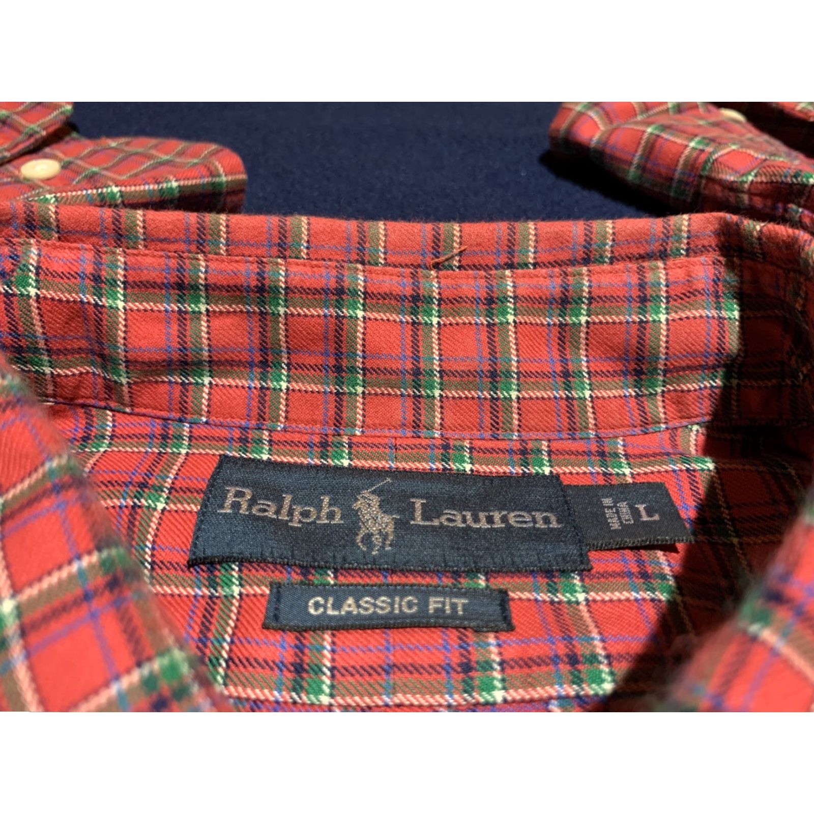 Ralph Lauren RALPH LAUREN Classic Long Sleeve Button-Up Shirt Cotton Pink Plaid Large Mens Size US L / EU 52-54 / 3 - 6 Thumbnail