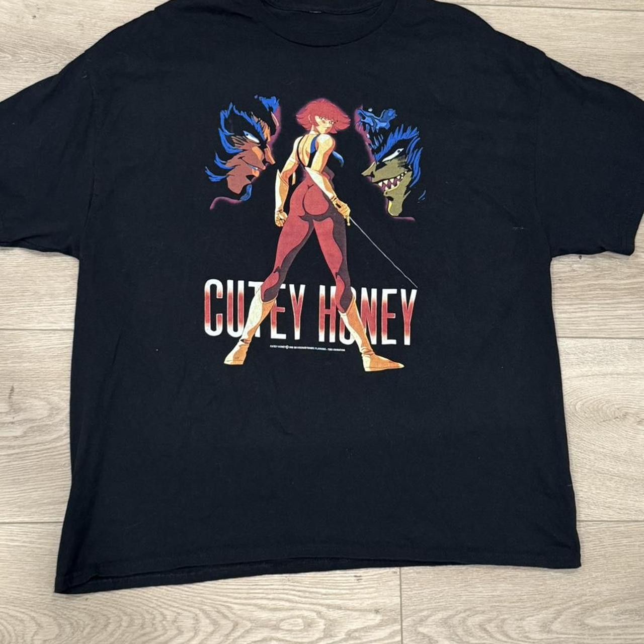 Anime Vintage 90s Cutey Honey Anime Game Tee Shirt 1998 Rare Size US XL / EU 56 / 4 - 2 Thumbnail