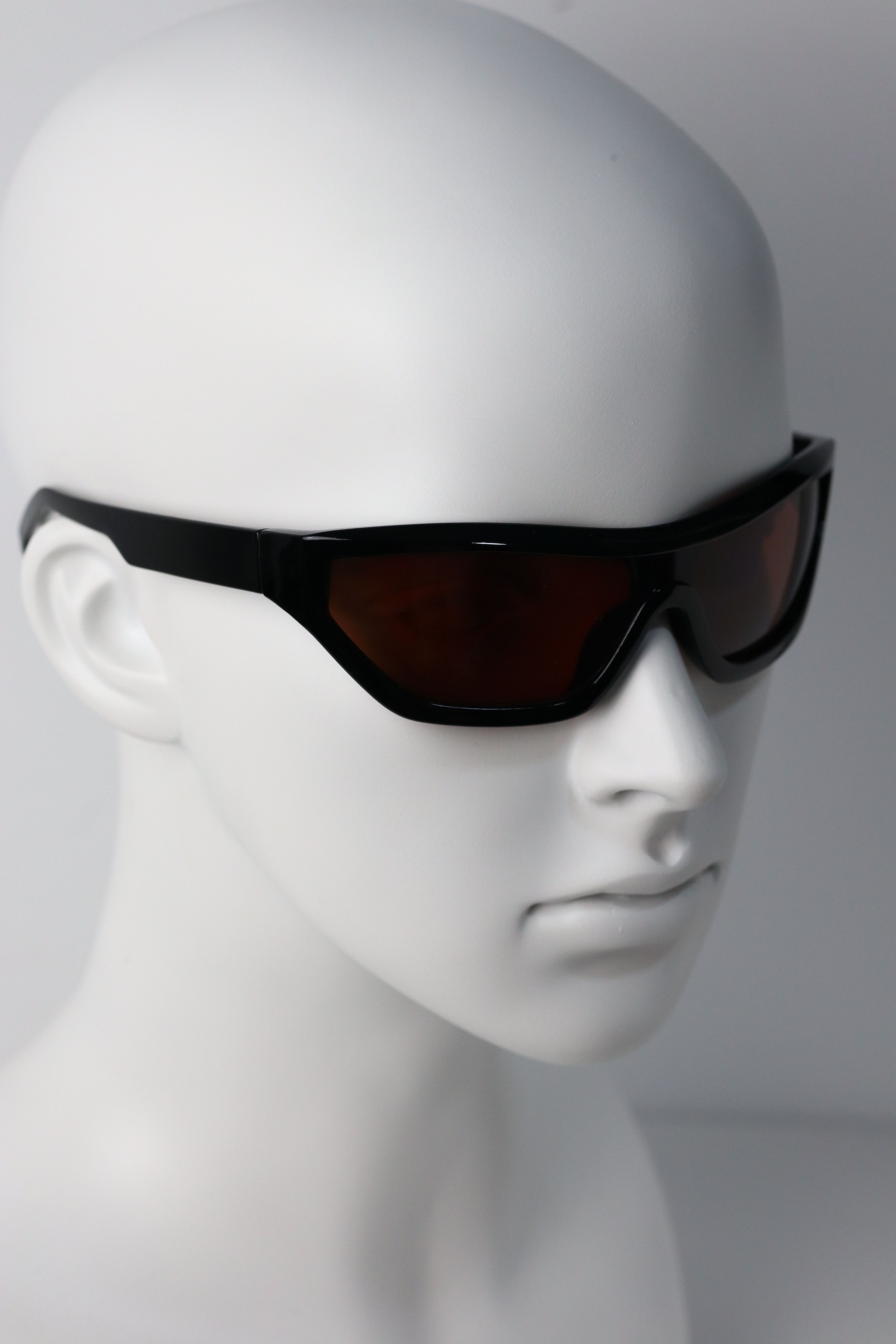 Japanese Brand Y2k Avant Garde Futuristic Rectangle Champagne Sunglasses OS Size ONE SIZE - 6 Thumbnail