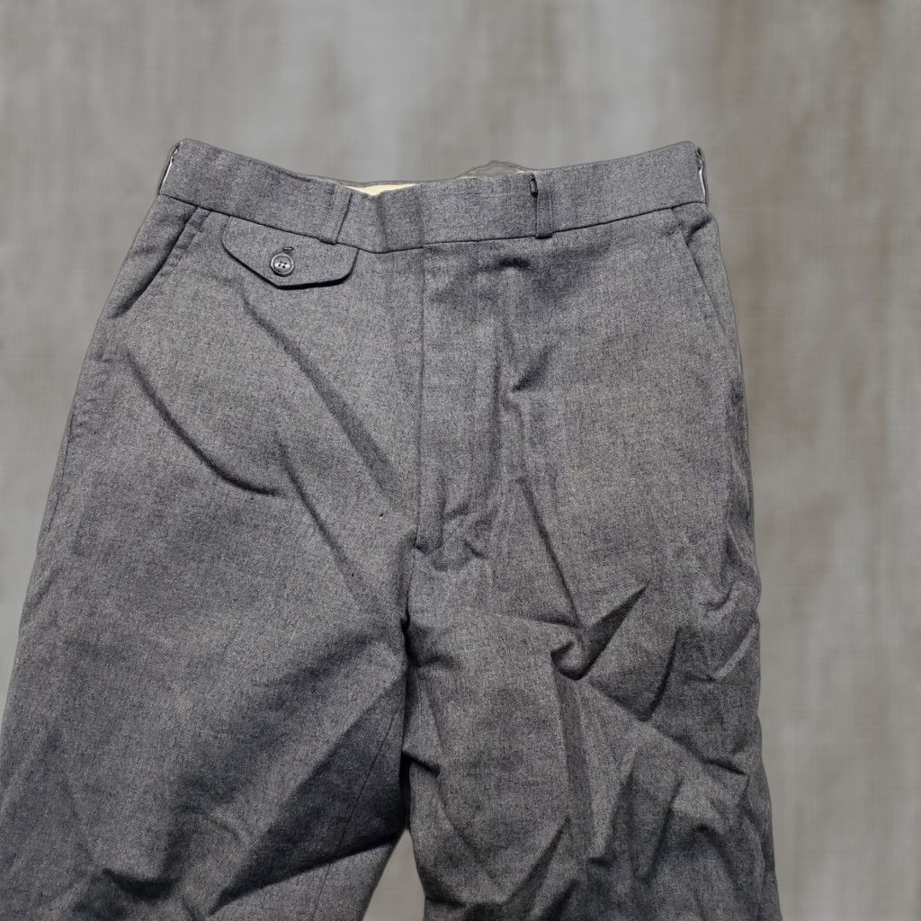 Vintage Le Tigre Gray Wool Pants Solid Casual Work Pants Women's Size 14 (33) Size 36" / US 14 / IT 50 - 1 Thumbnail