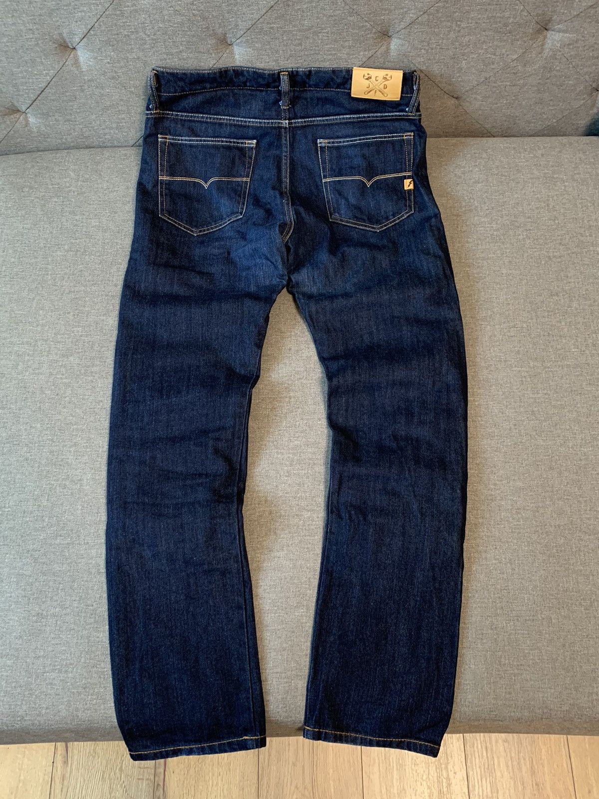 image of John Doe Iron Head Mechanix Raw Denim Riding Kevlar Jeans, Men's (Size 33)
