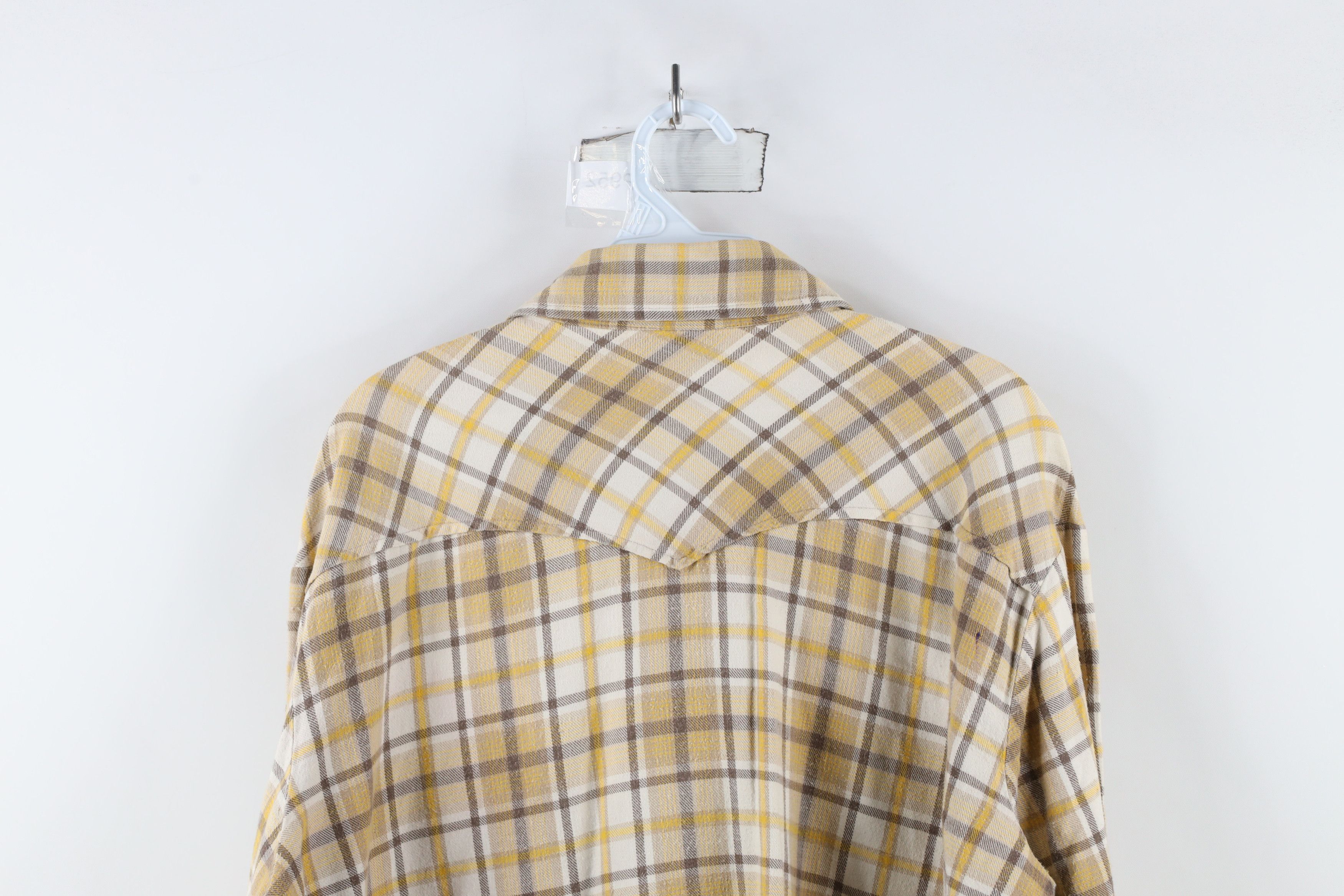 Vintage Vintage 70s Streetwear Rodeo Flannel Snap Button Shirt Plaid Size US XL / EU 56 / 4 - 10 Thumbnail