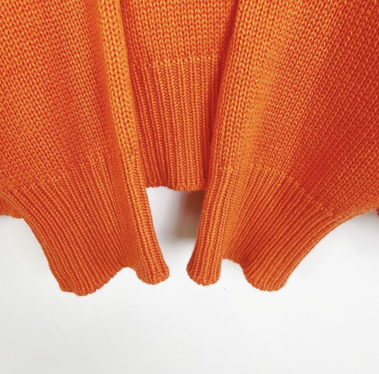 Prada Prada Orange Cashmere Knit Logo Sweater K12 Size US XS / EU 42 / 0 - 6 Thumbnail