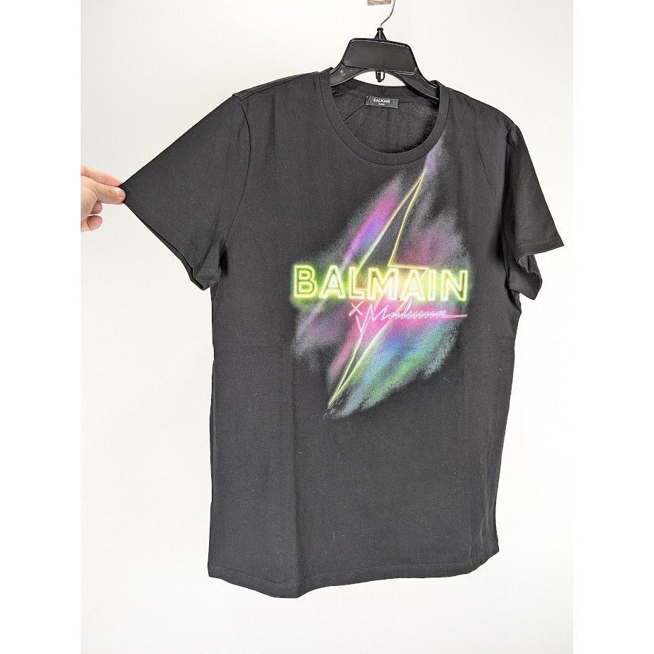 Balmain o1rshd1 Q:2 / Logo T-Shirt in Black Size US M / EU 48-50 / 2 - 7 Thumbnail