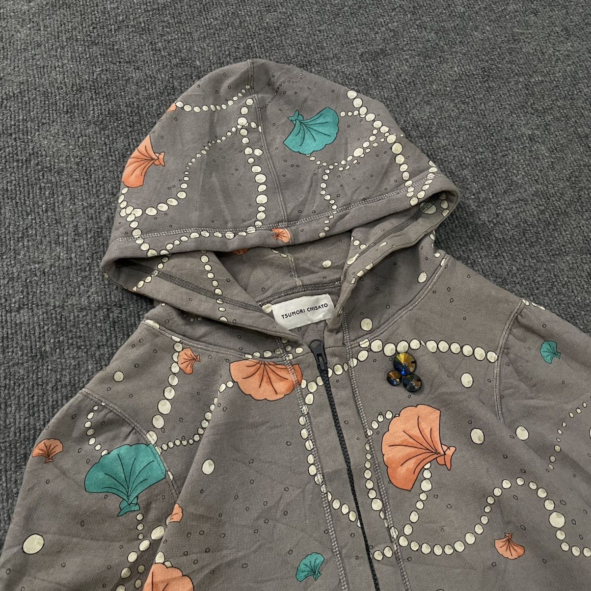 Issey Miyake Tsumori Chisato AOP Shell Print Zip Hoodie Size M / US 6-8 / IT 42-44 - 3 Thumbnail