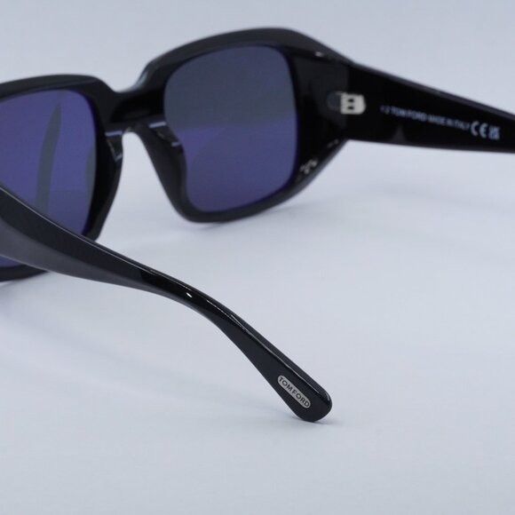 Tom Ford Tom Ford Ryder-02 FT1035-N 01A Sunglasses Black Square Frame Size ONE SIZE - 7 Thumbnail