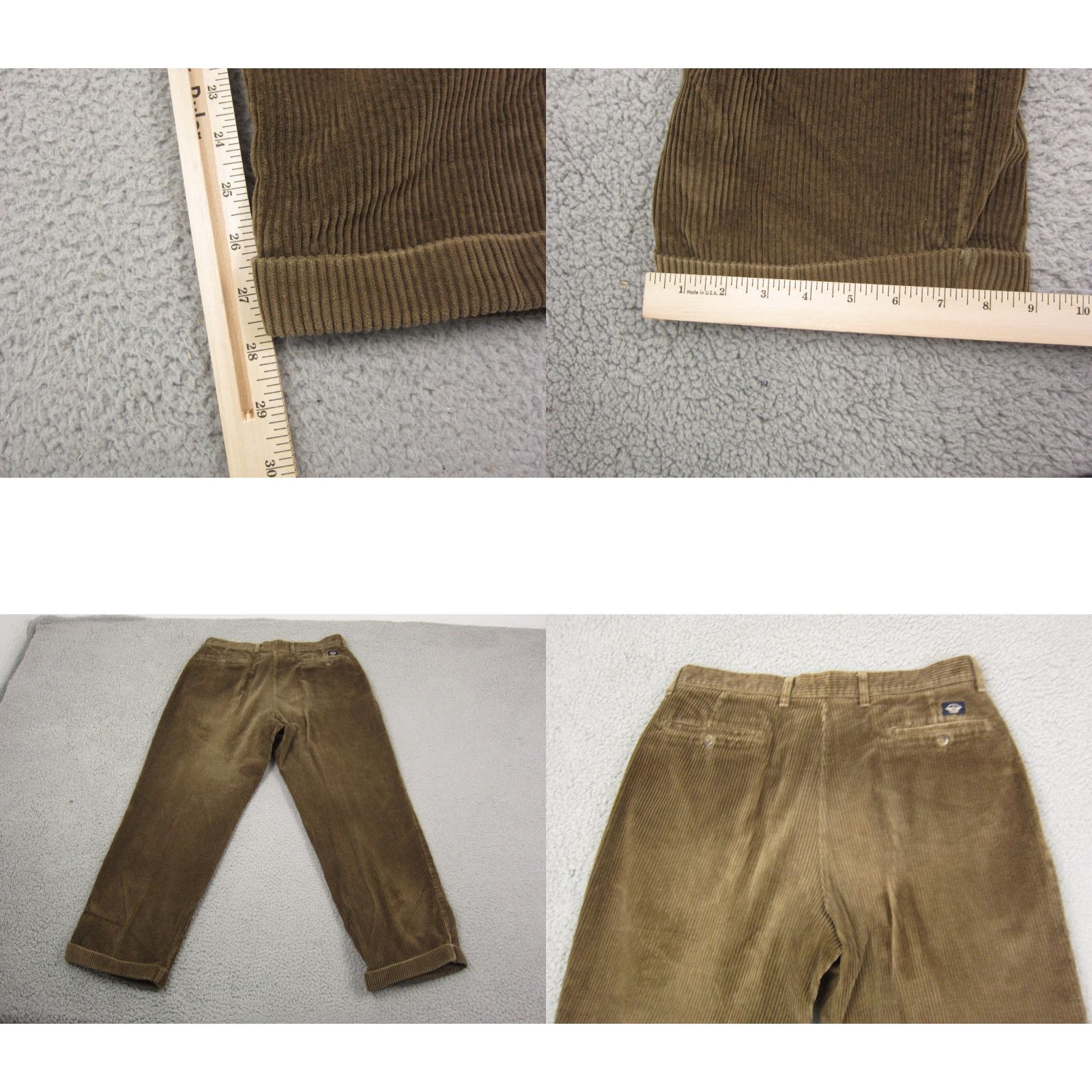 Dockers VINTAGE Dockers Pants Khakis Corduroy Green 36x30 Men Straight Baggy 90s Khakis Mens Dockers Pants Size US 36 / EU 52 - 9 Thumbnail