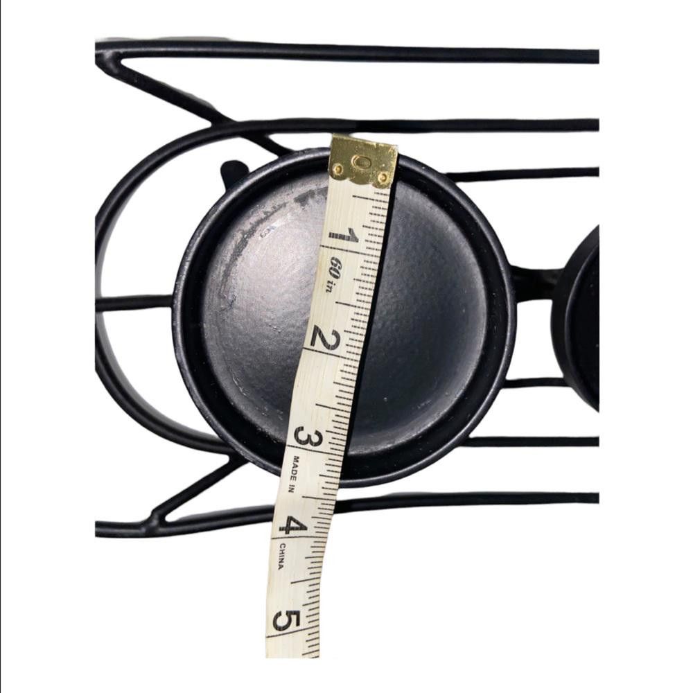 Designer Black Iron 6 Candle Holder Size ONE SIZE - 6 Thumbnail