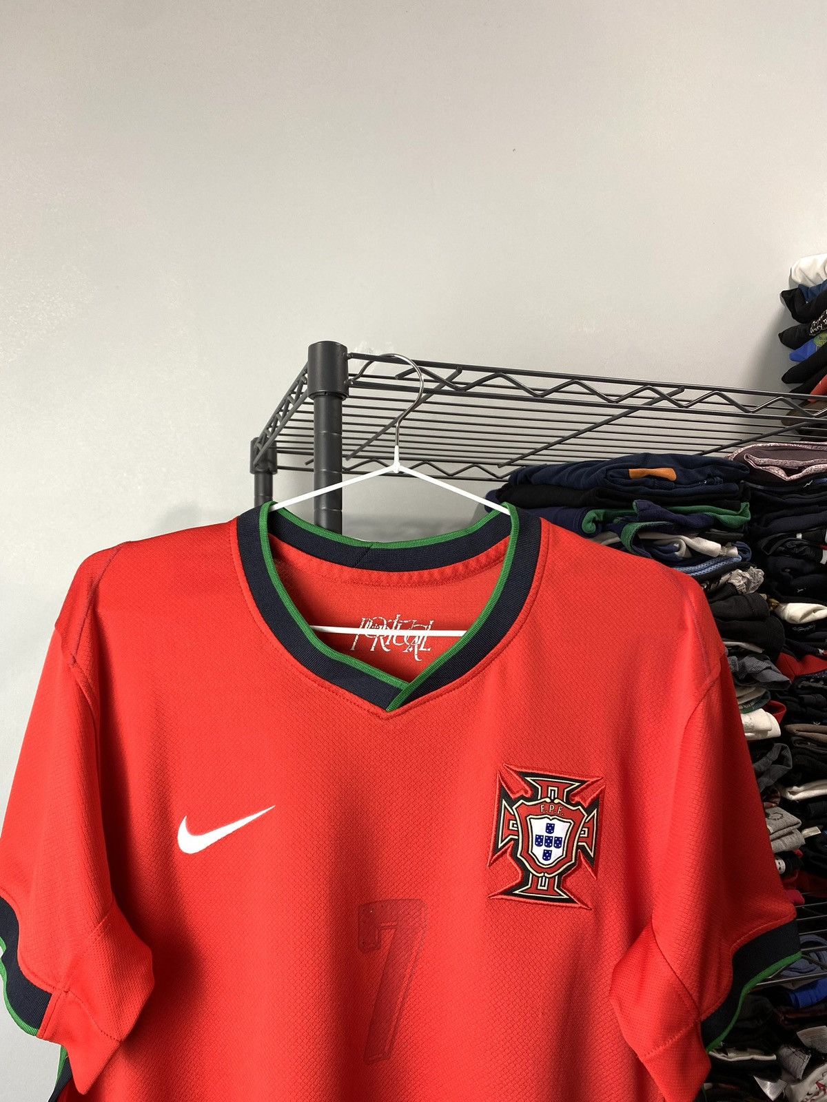 Nike Vintage Nike Portugal Ronaldo 7 Soccer Jersey Tee Size US S / EU 44-46 / 1 - 3 Thumbnail