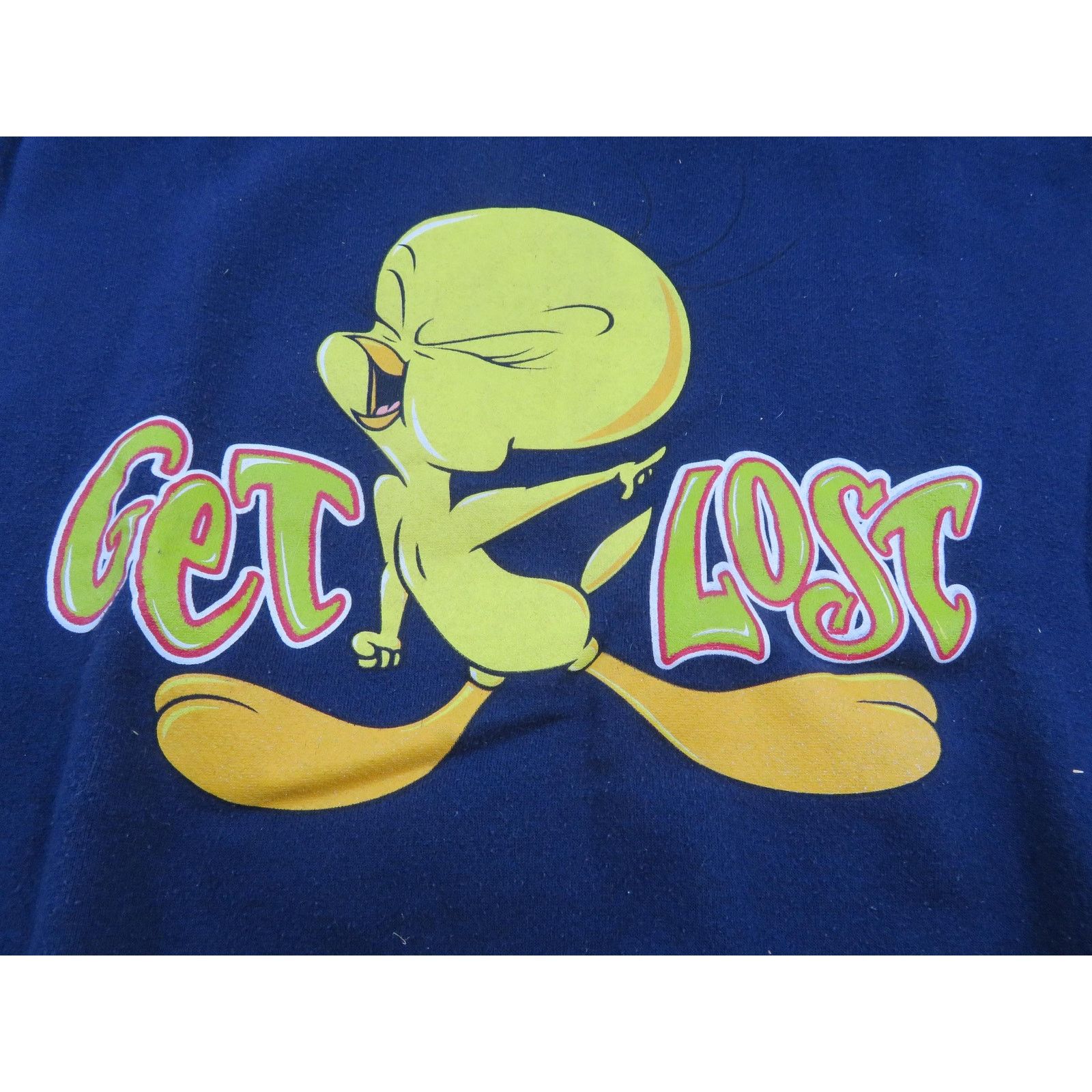 Other Tweety Bird Sweatshirt Get Lost Womens 2XL Oversized 1990s Size XXL / US 16-18 / IT 52-54 - 2 Thumbnail