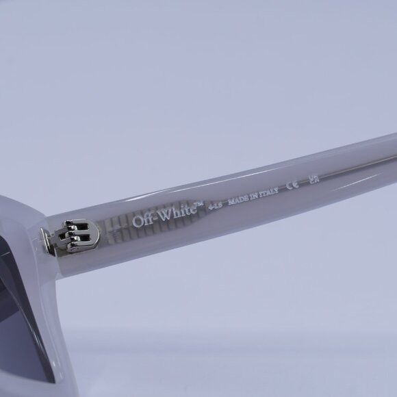 Off-White Off-White OERI142 WINDSOR 0907 Sunglasses Shiny Grey Square Size ONE SIZE - 7 Thumbnail