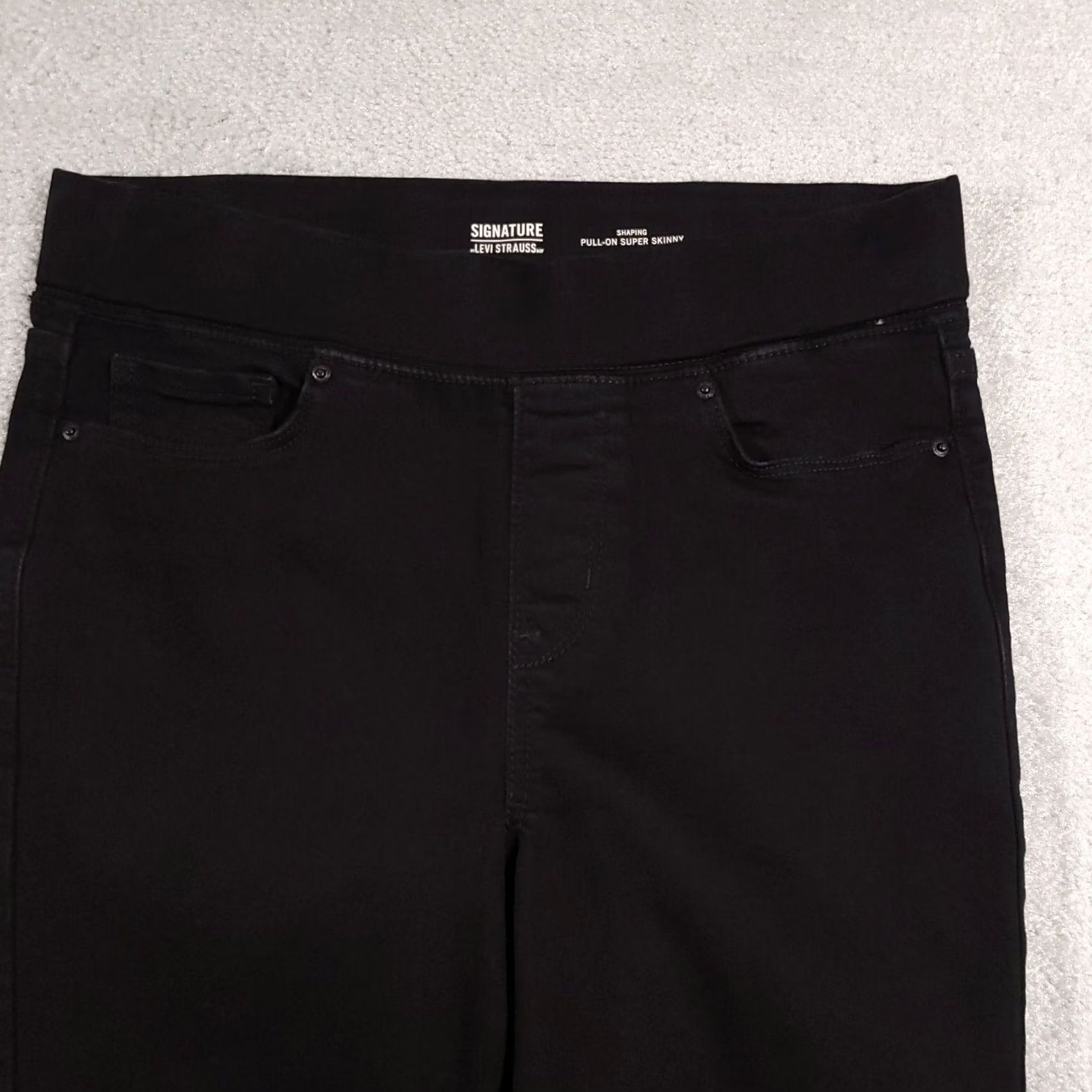 Vintage Levi Strauss Shaping Super Skinny Jeans Womens 6 Black 28X25 Crop Capri - Style - Sale Size 28" / US 6 / IT 42 - 3 Thumbnail