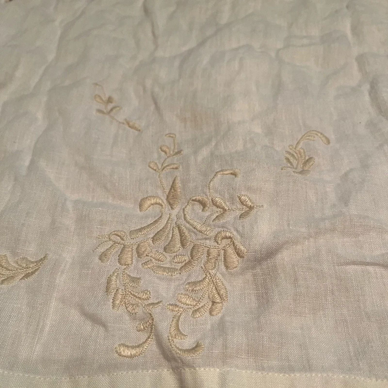 J. Jill J Jill 100% linen, long sleeved embroidered blouse, size Med Size M / US 6-8 / IT 42-44 - 4 Thumbnail