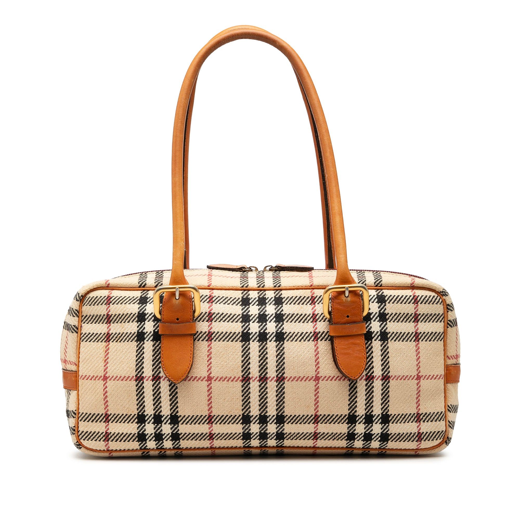 Burberry House Check Wool Shoulder Bag Size ONE SIZE - 1 Thumbnail