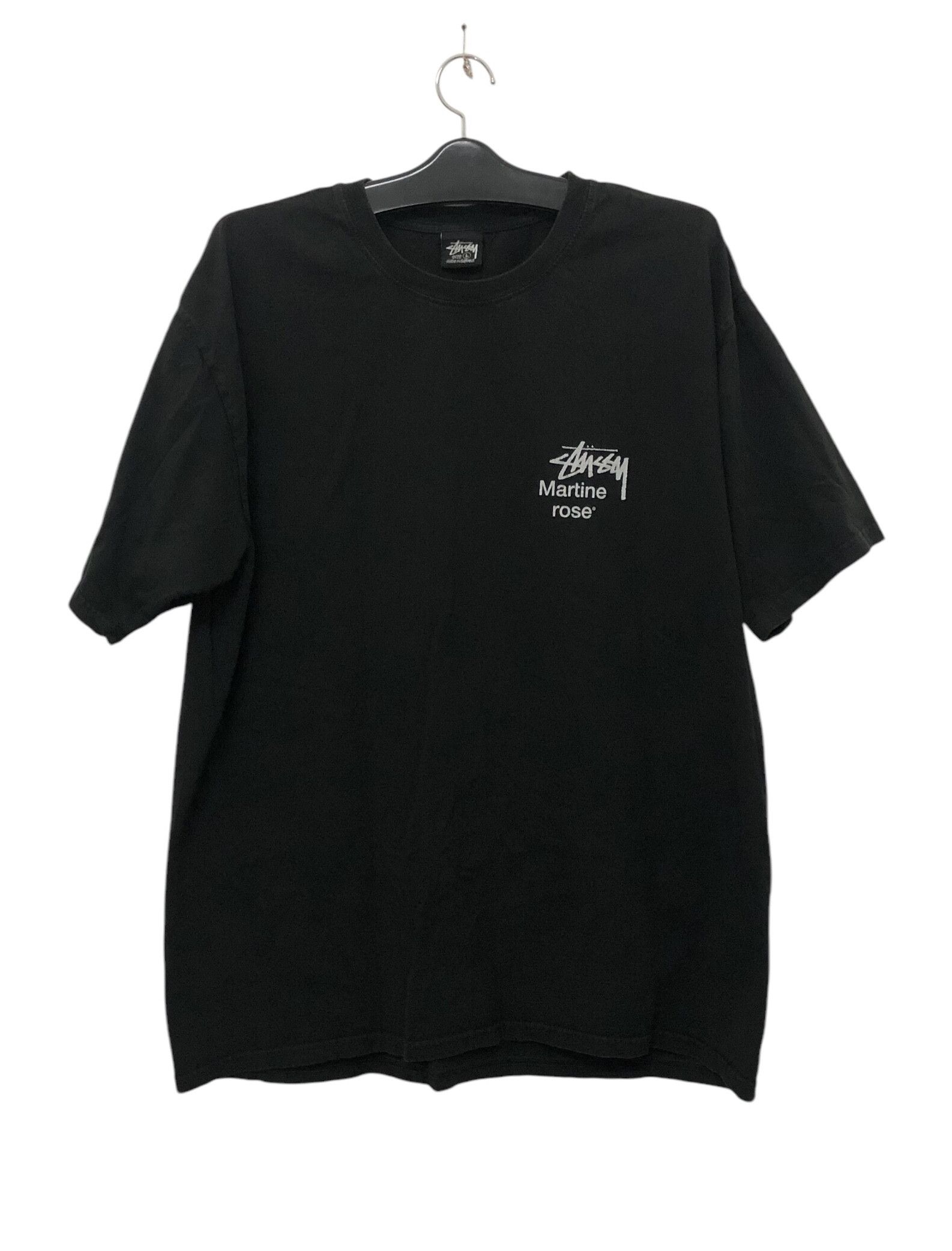 Hypebeast Rare Streetwear Stussy x Martine Rose Men Black Tee Size US L / EU 52-54 / 3 - 2 Thumbnail