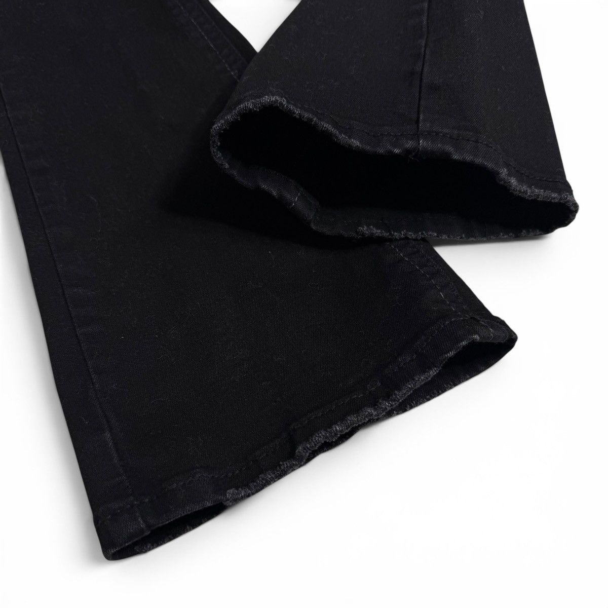 Other Western Grunge Black Mid Rise Bootcut Rhinestone Denim Jeans Size 25" / US 0 / IT 36 - 10 Thumbnail