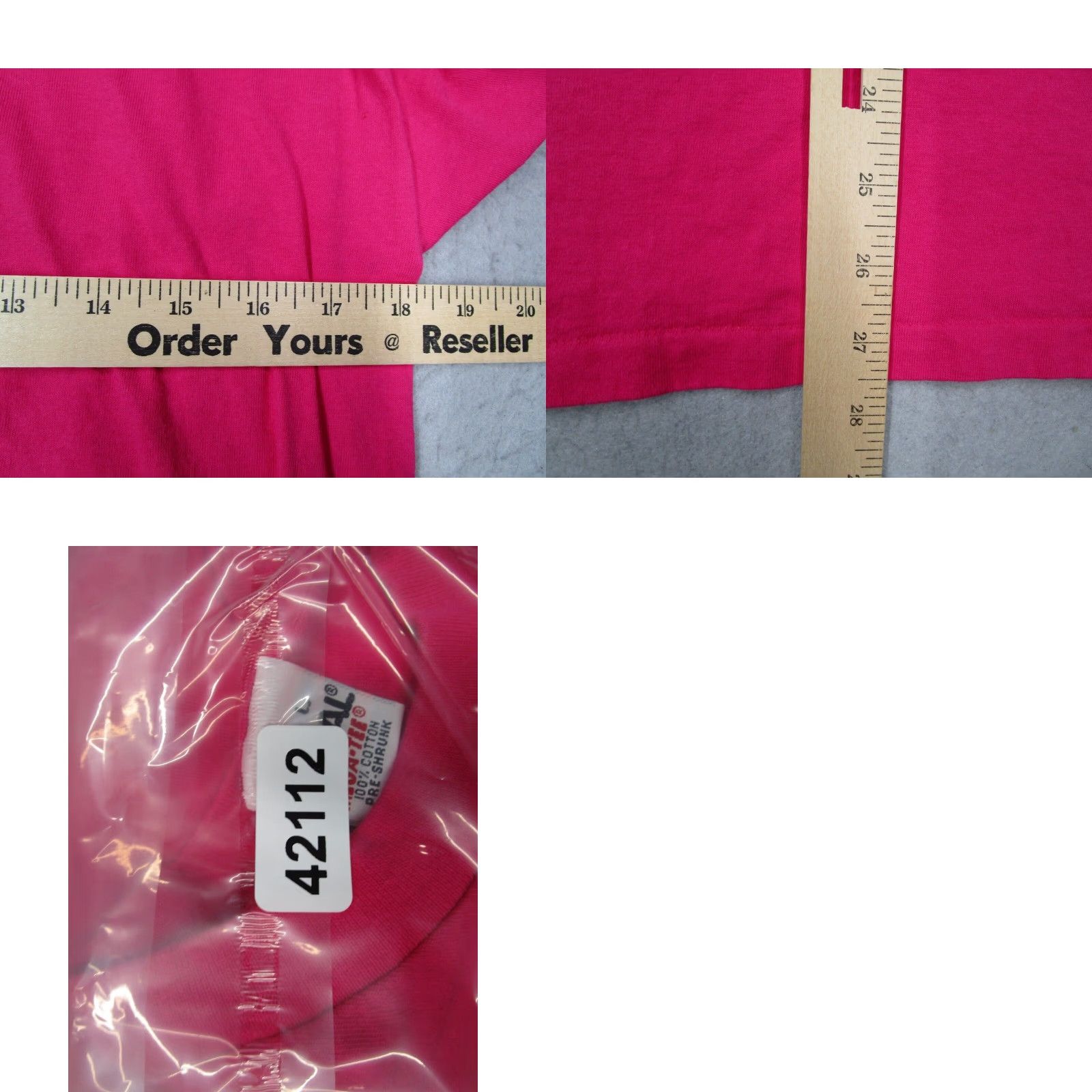 Vintage VINTAGE Signal Men's T-Shirt Large Pink 90s Beach Bohemian Retro Cotton Short Sleeve Size US L / EU 52-54 / 3 - 8 Thumbnail