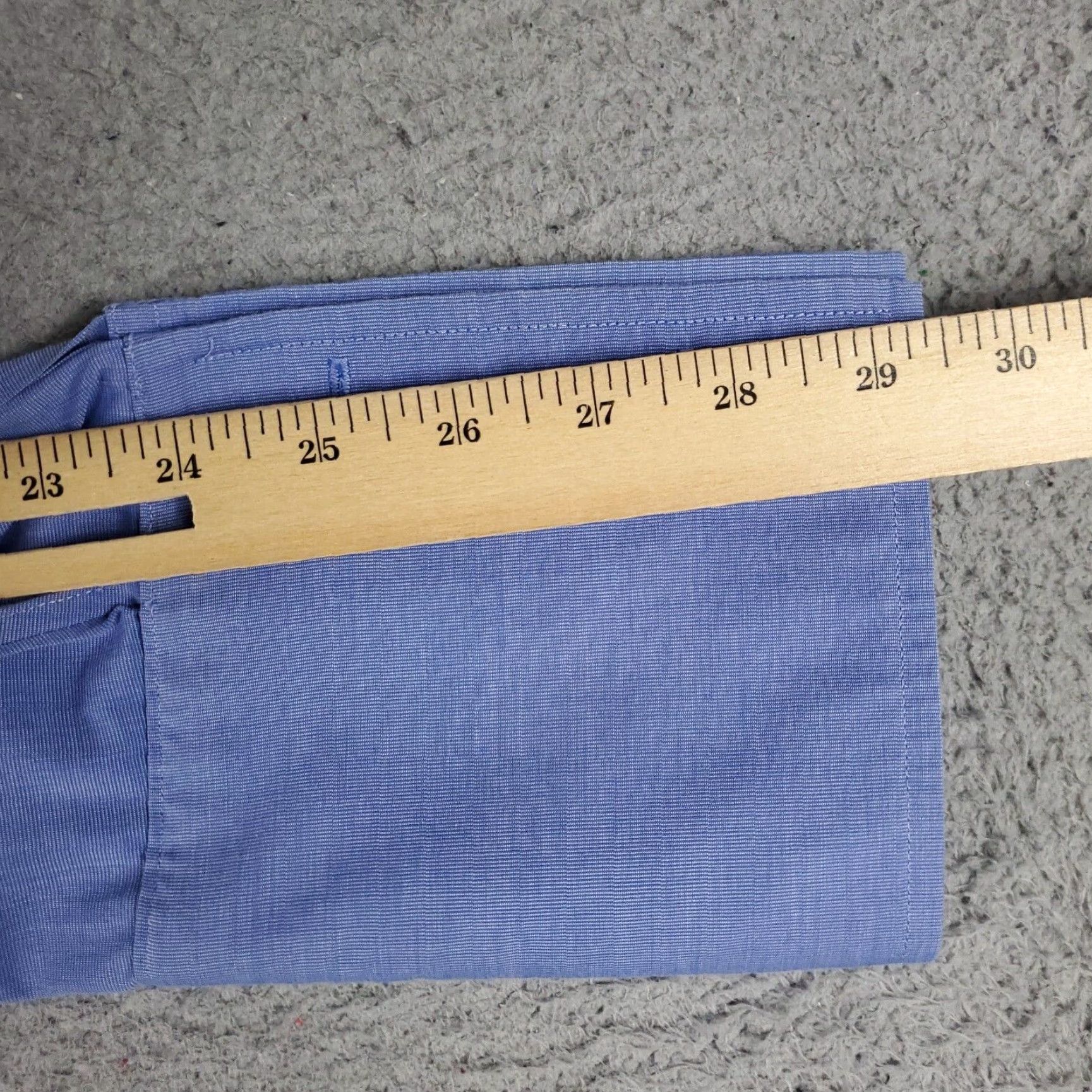 Brooks Brothers Vintage Brooks Brothers Dress Shirt Men Size 15.5 Blue Cotton French Cuff Business Casual Size 40R - 6 Thumbnail