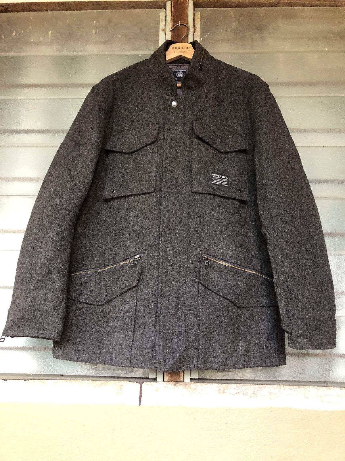 Avirex Vintage Avirex MFG Wool US Military Garments Jacket Size US XL / EU 56 / 4 - 1 Thumbnail