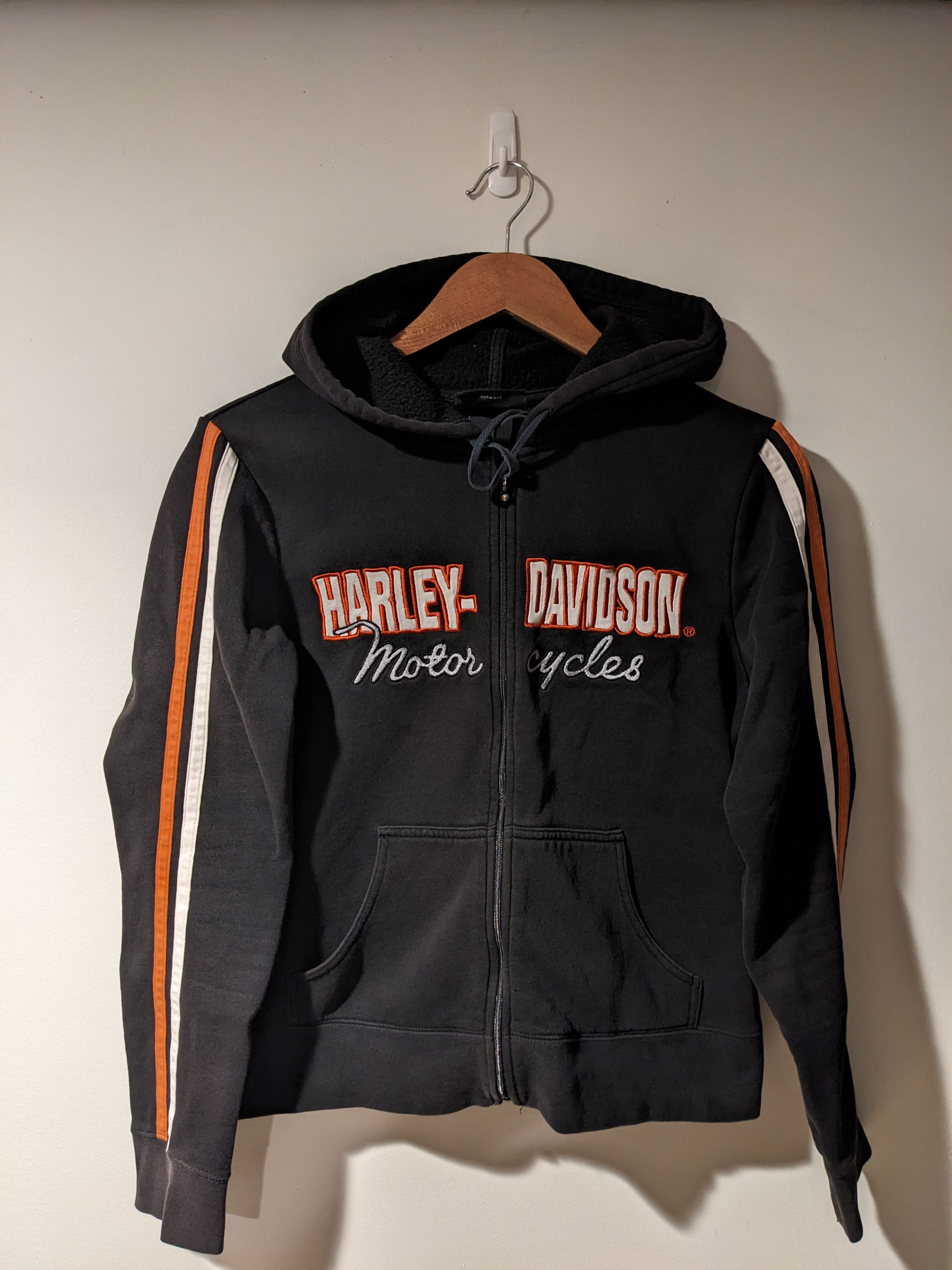Harley Davidson × Vintage Vintage Y2K Harley Davidson Woman's Full Zip Hoodie Size M / US 6-8 / IT 42-44 - 1 Thumbnail