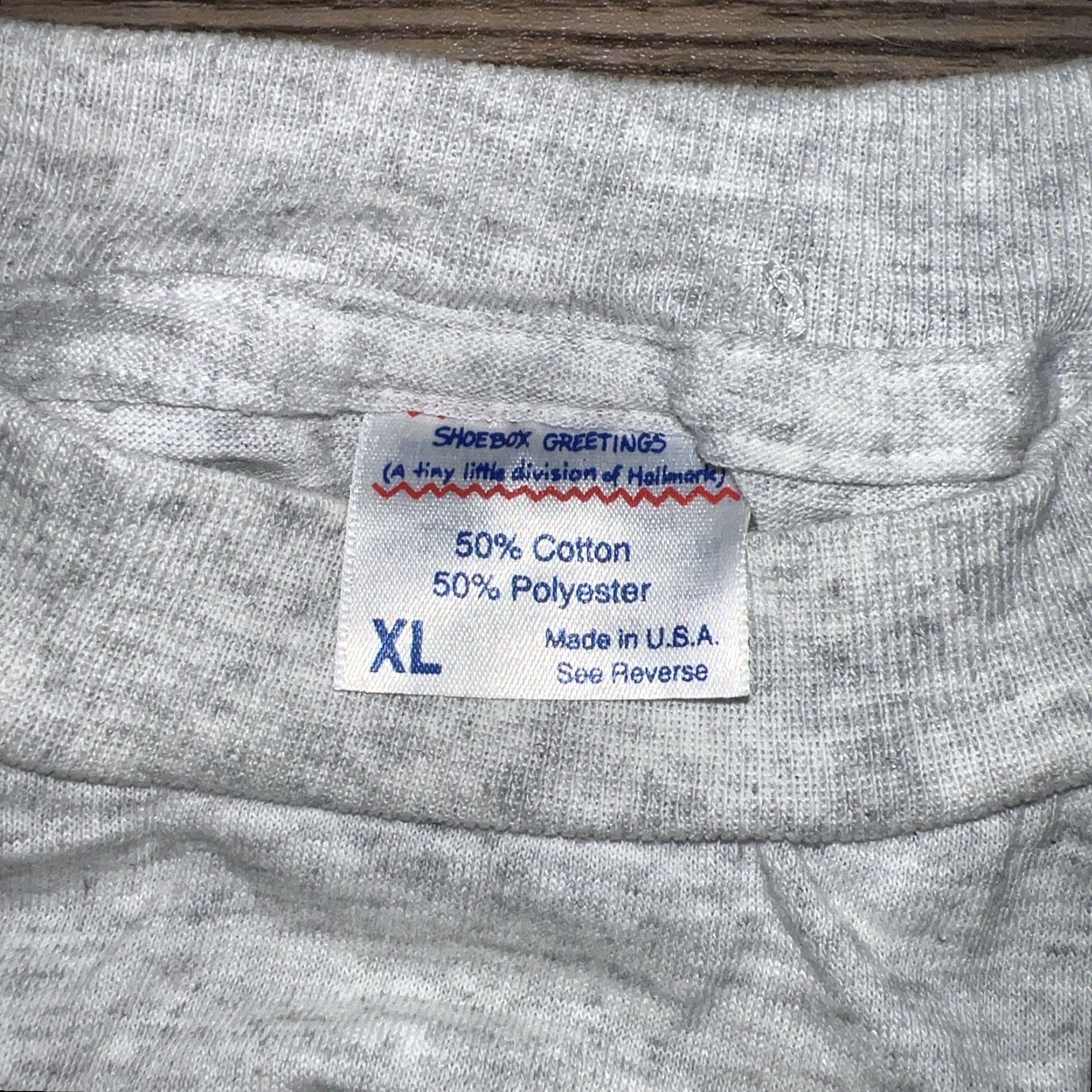 Born VINTAGE Born In The USA STITCH T-Shirt Mens XL Gray USA Size US XL / EU 56 / 4 - 4 Thumbnail
