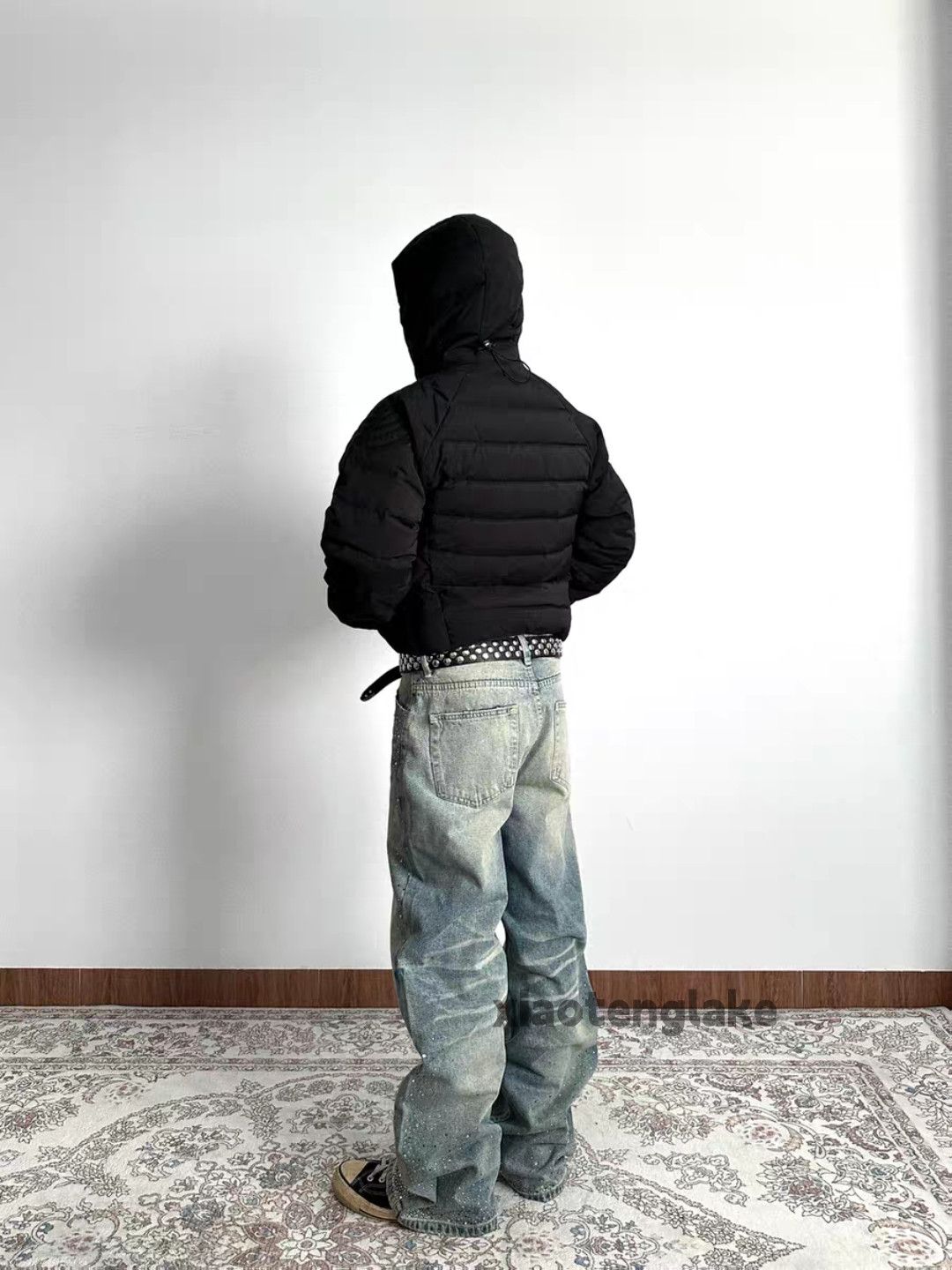 Jean zx utility punk yuppie grunge rhinestone flared cargo jeans Size US 34 / EU 50 - 4 Thumbnail