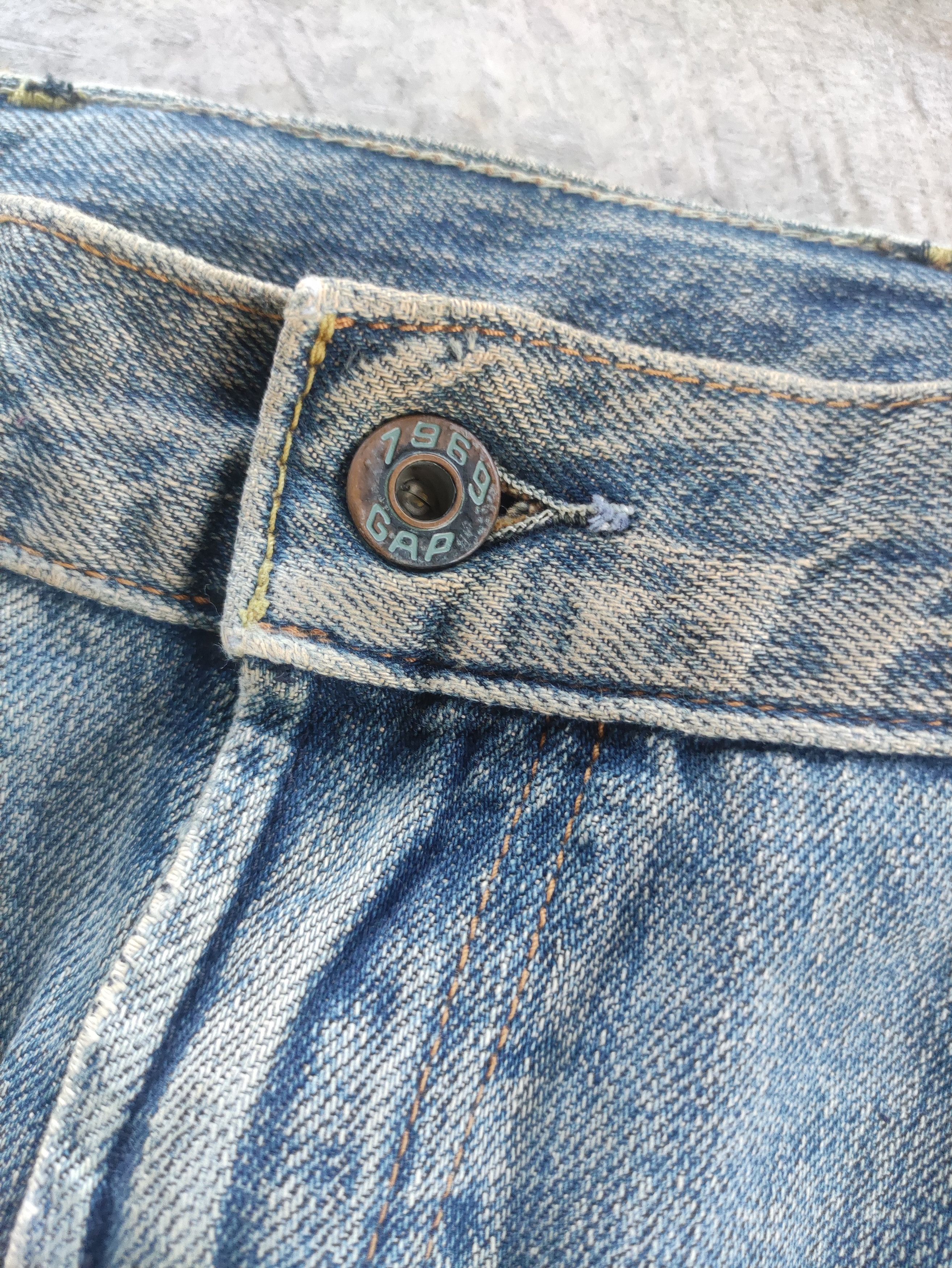 Gap Vintage Gap 1969 Selvedge Jean Distressed Faded Denim Size US 34 / EU 50 - 5 Thumbnail