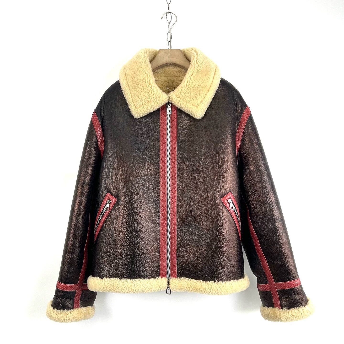 Louis Vuitton Louis Vuitton Runway Black Red Jacket Size US L / EU 52-54 / 3 - 1 Thumbnail