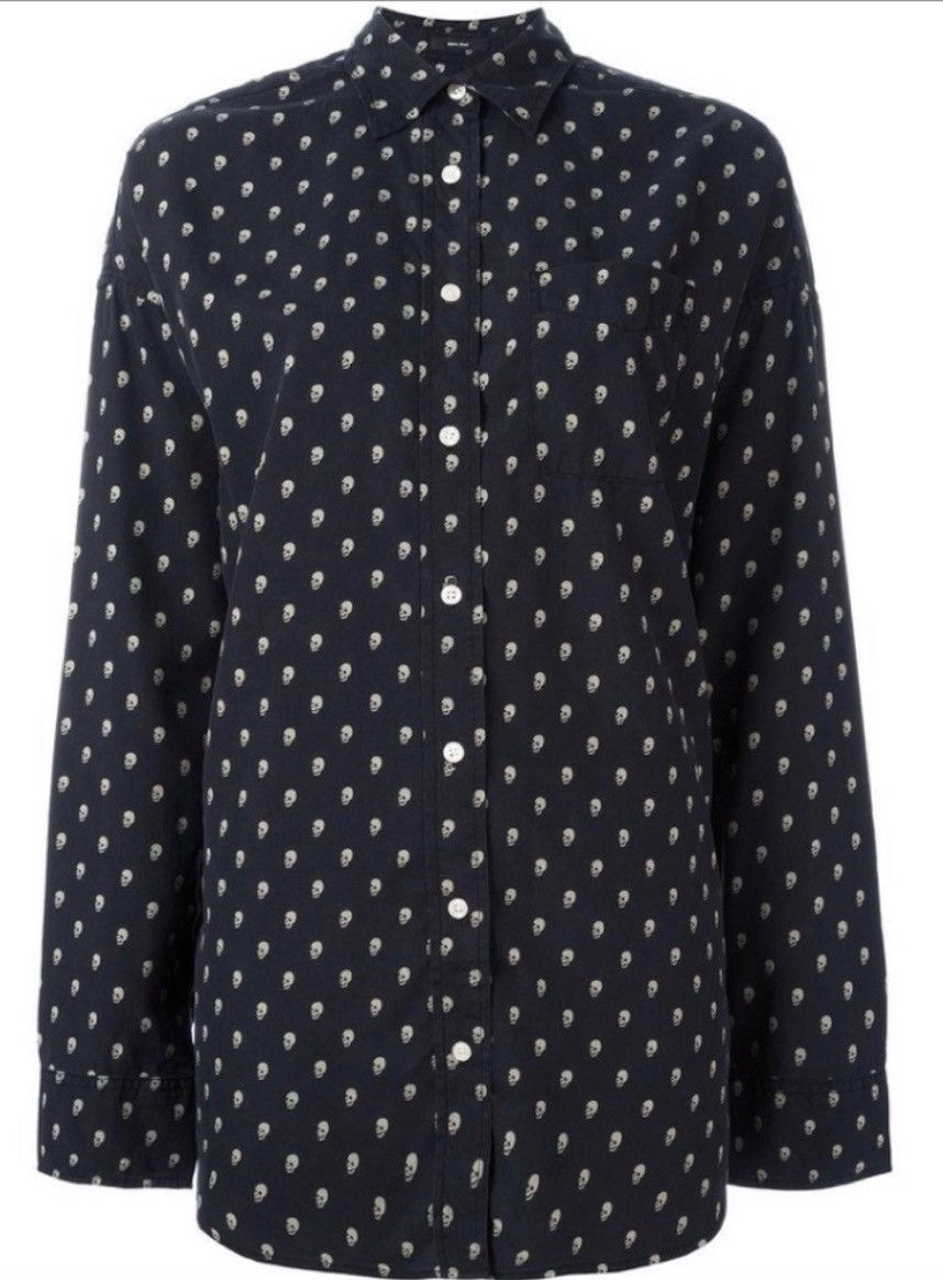 R13 Skulls shirt. Xs Size XS / US 0-2 / IT 36-38 - 2 Thumbnail