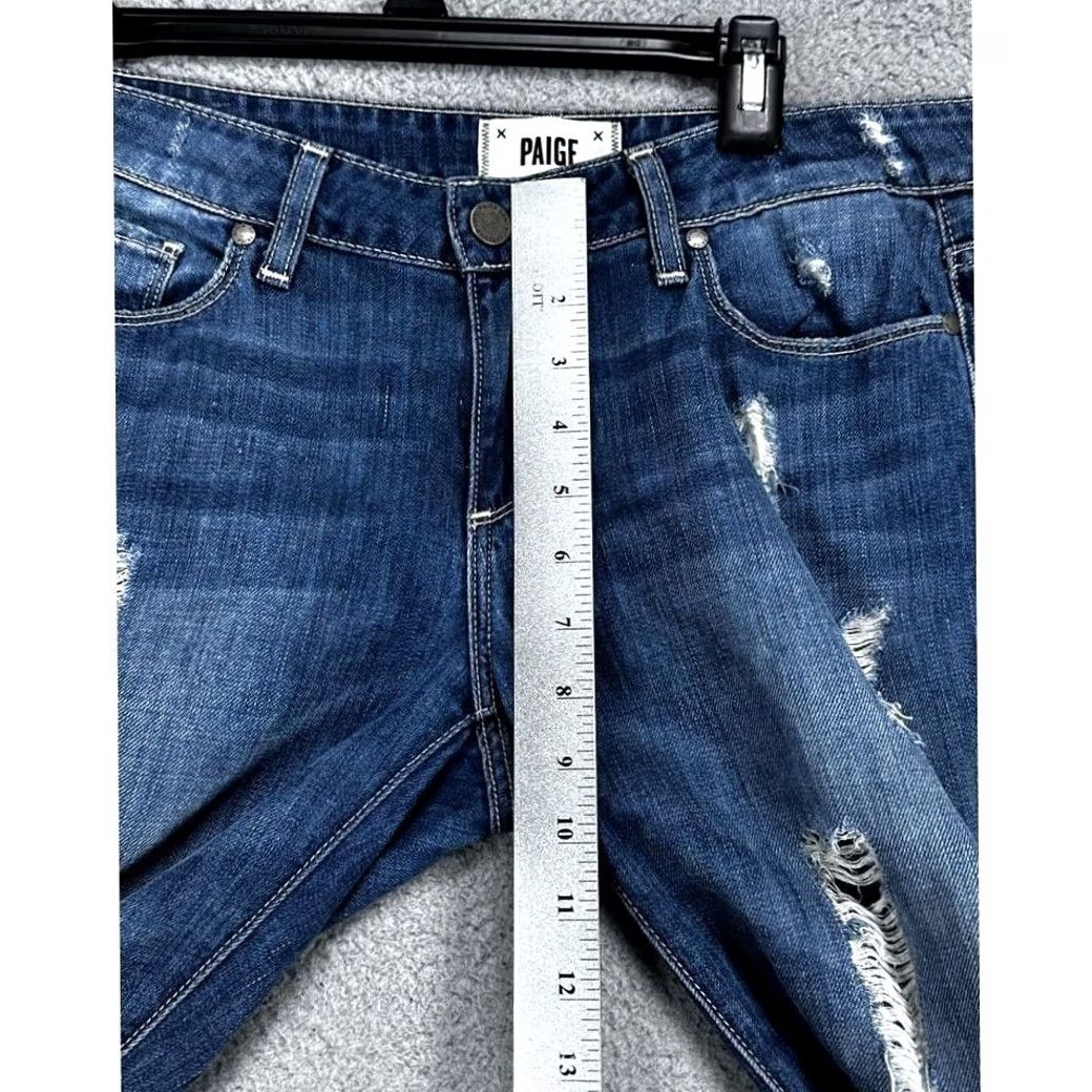 Paige Paige Jimmy Jeans Women 28 Blue Skinny Distressed 5 Pocket Denim USA EUC Size 28" / US 6 / IT 42 - 6 Thumbnail