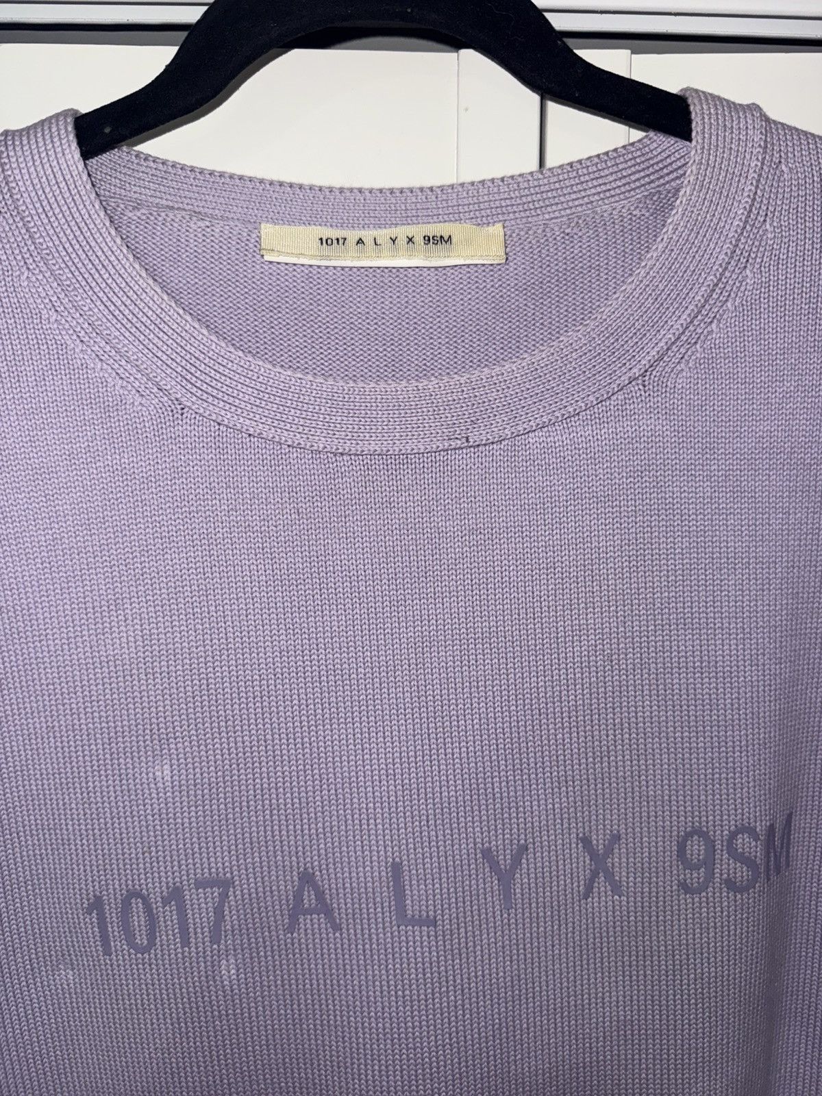 1017 ALYX 9SM 1017 ALYX 9SM Lavender Knit Crewneck Sweater Size US XL / EU 56 / 4 - 3 Thumbnail