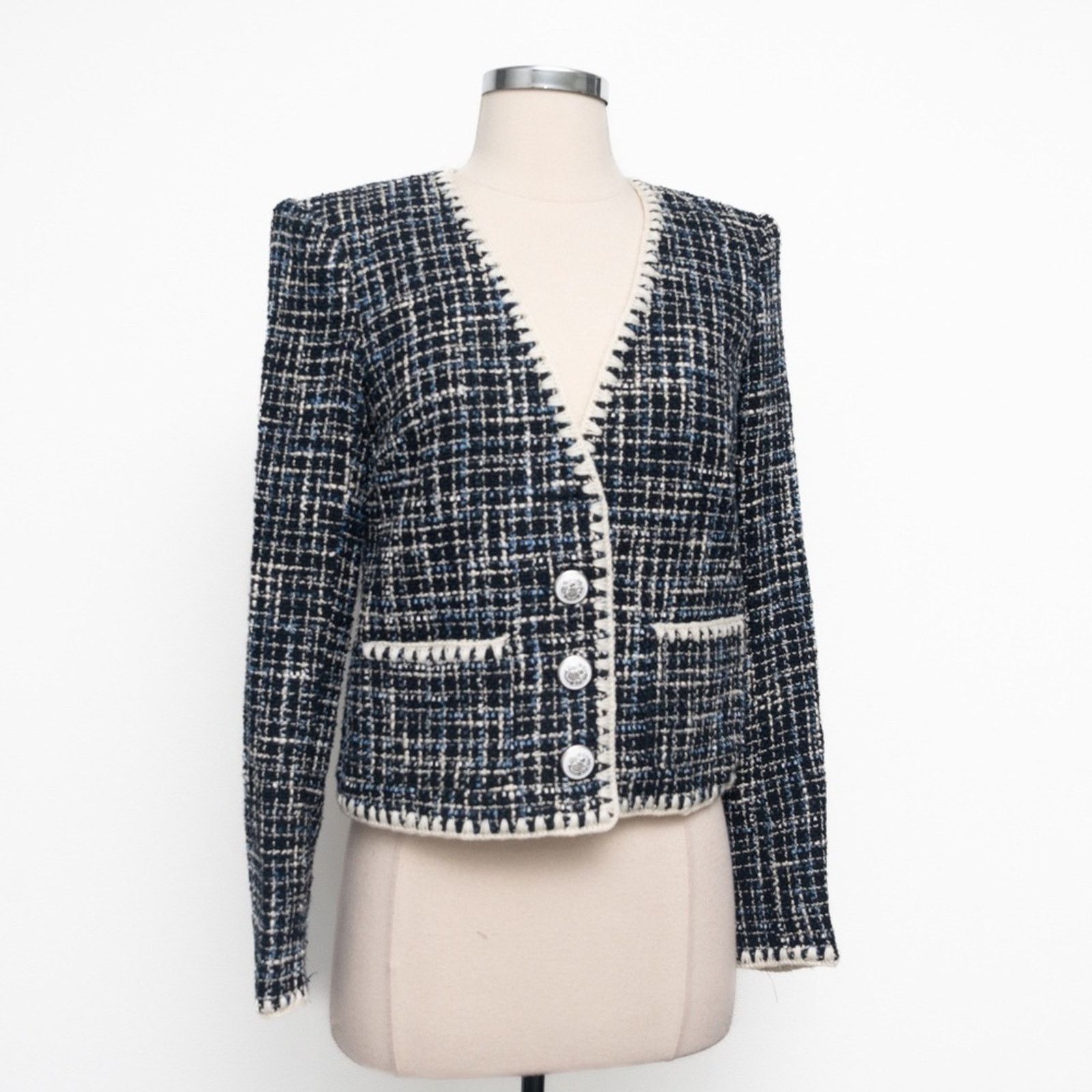Veronica Beard Veronica Beard. Bosea cotton-blend tweed blazer. Size XS / US 0-2 / IT 36-38 - 3 Thumbnail