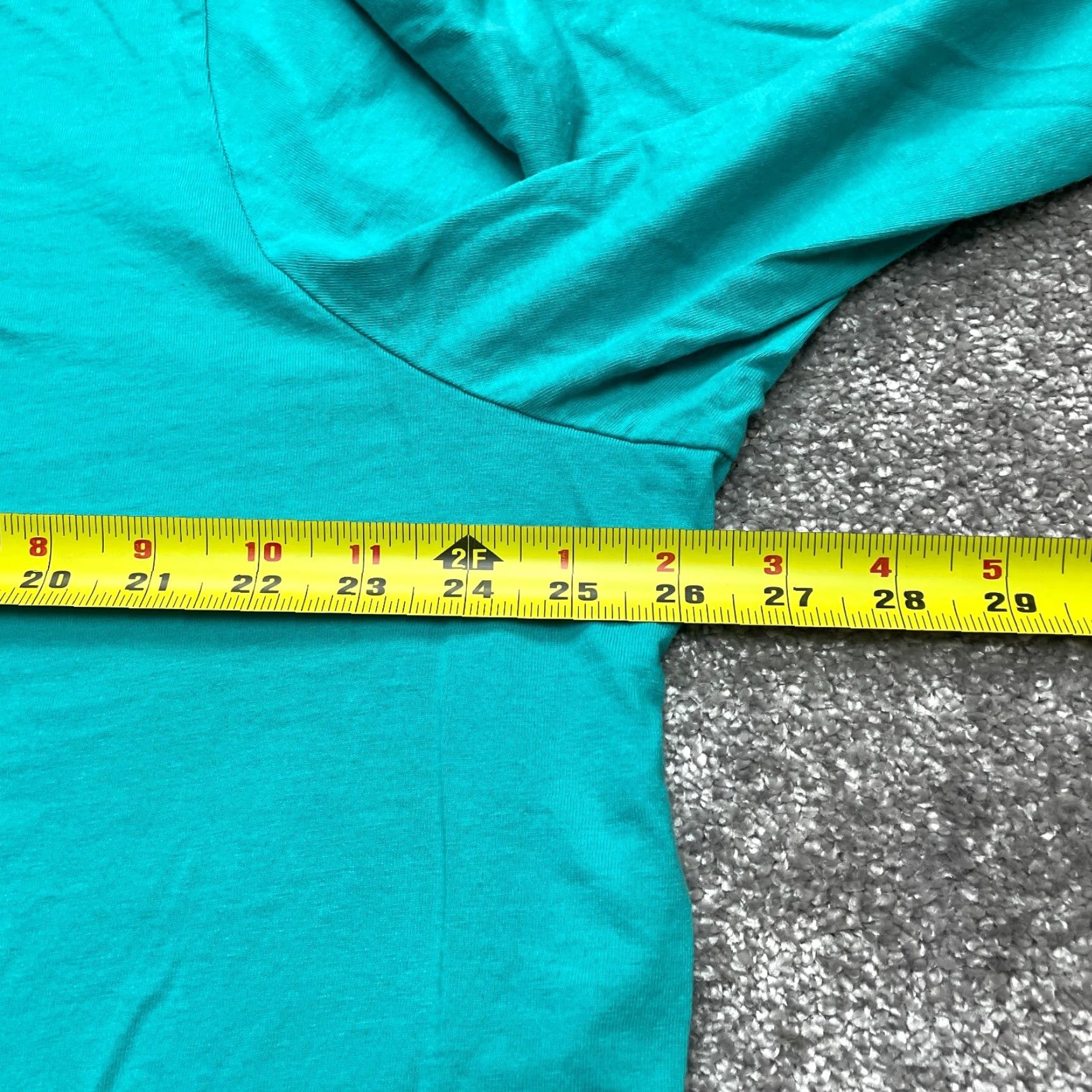 Vintage Woman Within Shirt Womens Plus Size 1X 22/24 Petite Blue Long Sleeve V Neck Top Size XL / US 12-14 / IT 48-50 - 6 Thumbnail