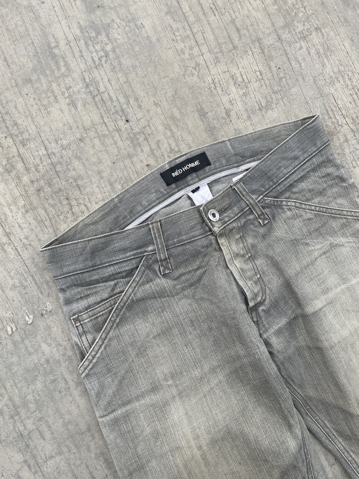 Japanese Brand 2000s JAPANESE BRAND INED HOMME MUD WASH SKINNY JEANS Size US 31 - 4 Thumbnail