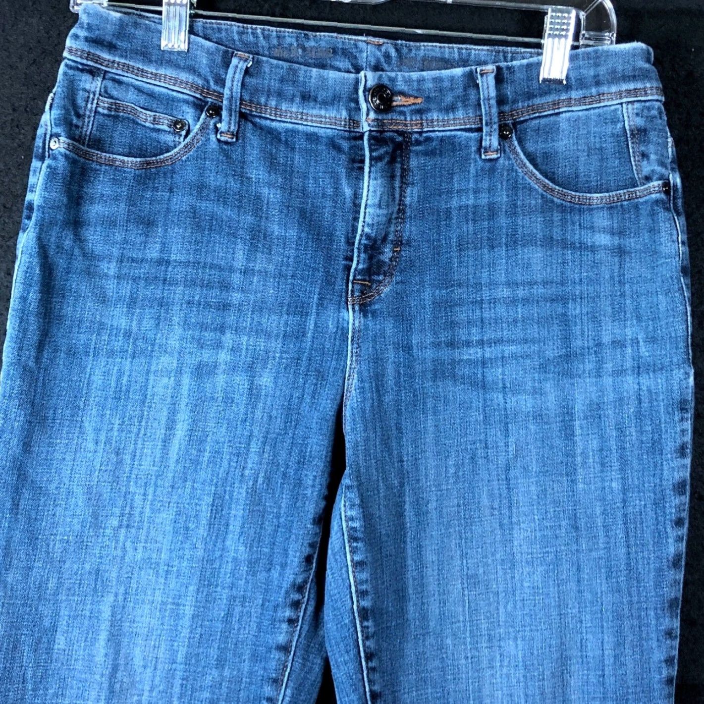 Vintage Chicos Womens Jeans Blue Denim Mid Rise So Slim Crop Stretch 0 (S) Size 30" / US 8 / IT 44 - 2 Thumbnail