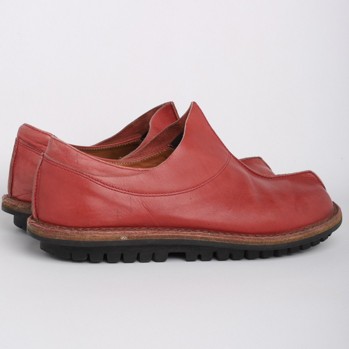 Trippen Trippen Leather Red Shoes Avantgarde Low Size US 11 / IT 41 - 21 Thumbnail