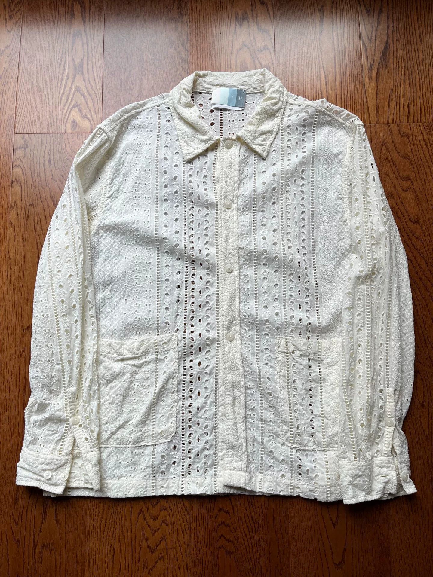 Kith Kith Cotton Eyelet Collared Overshirt Size US L / EU 52-54 / 3 - 1 Thumbnail