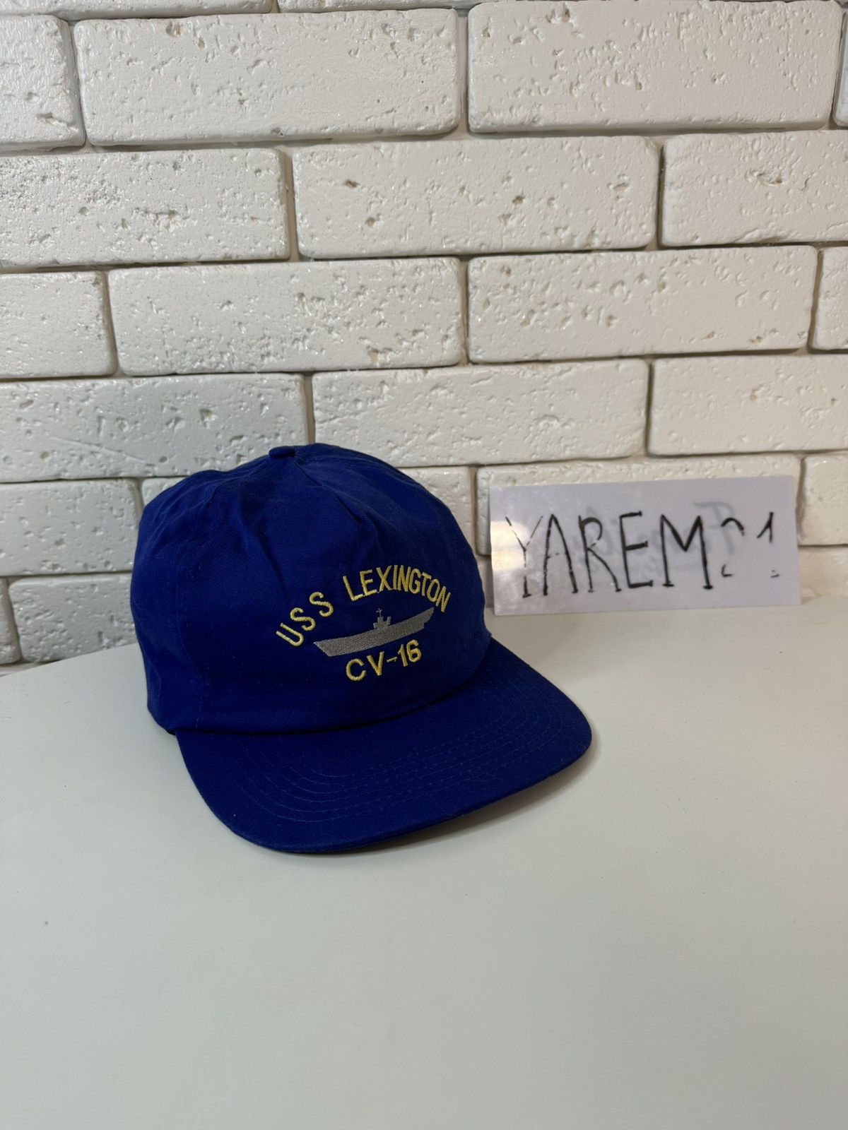 Vintage USS Lexington CV-16 vintage cap hat Size ONE SIZE - 1 Thumbnail