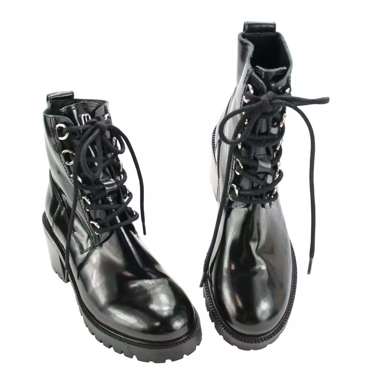 Maje MAJE Factory Boots Women's EU 37 / UK 4 Leather Combat Heel Size US 6.5 / IT 36.5 - 8 Thumbnail
