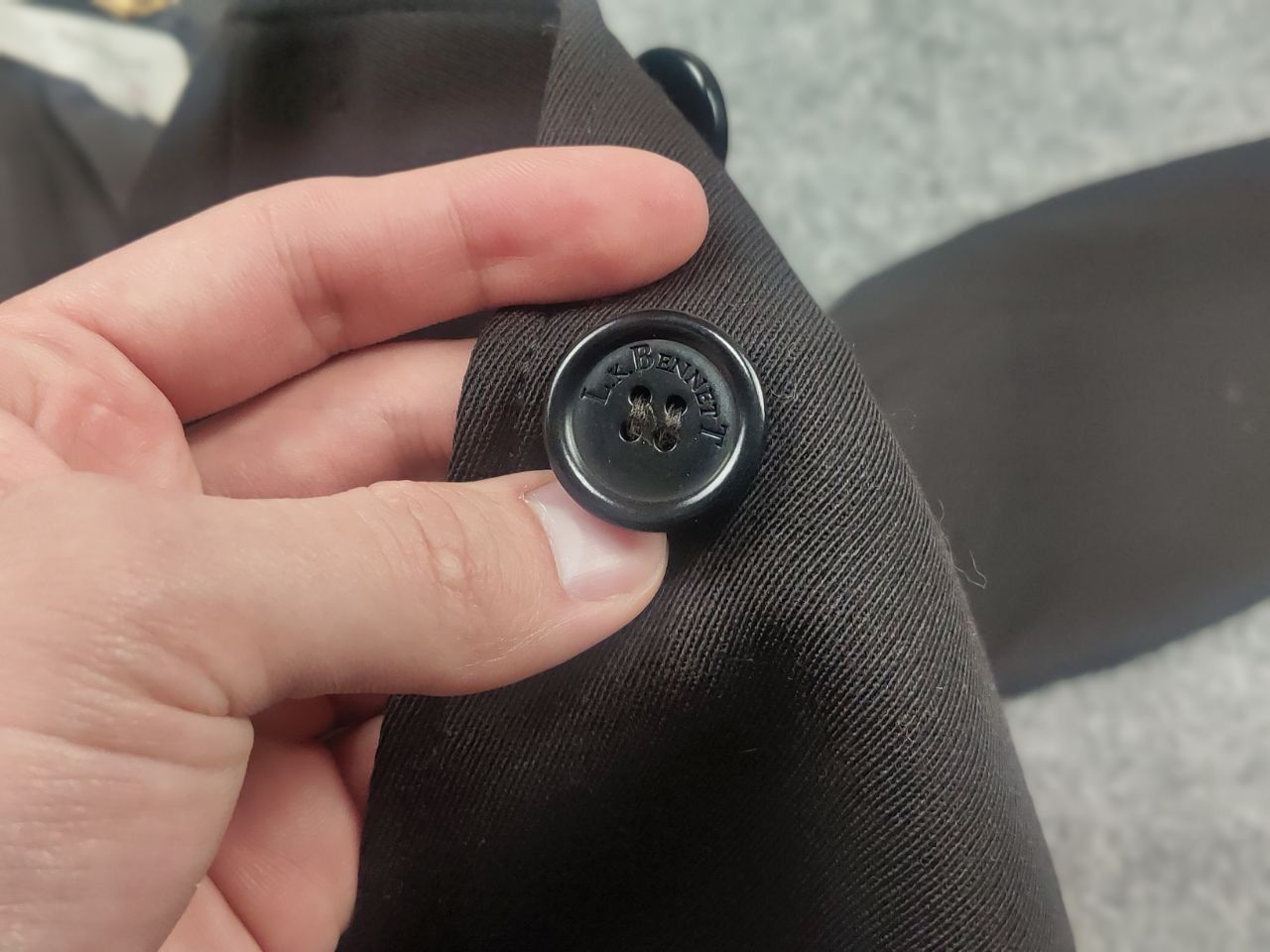 LK Bennett L.K. Bennett London Design Brown Wool Blend Blazer jacket Size L / US 10 / IT 46 - 14 Thumbnail