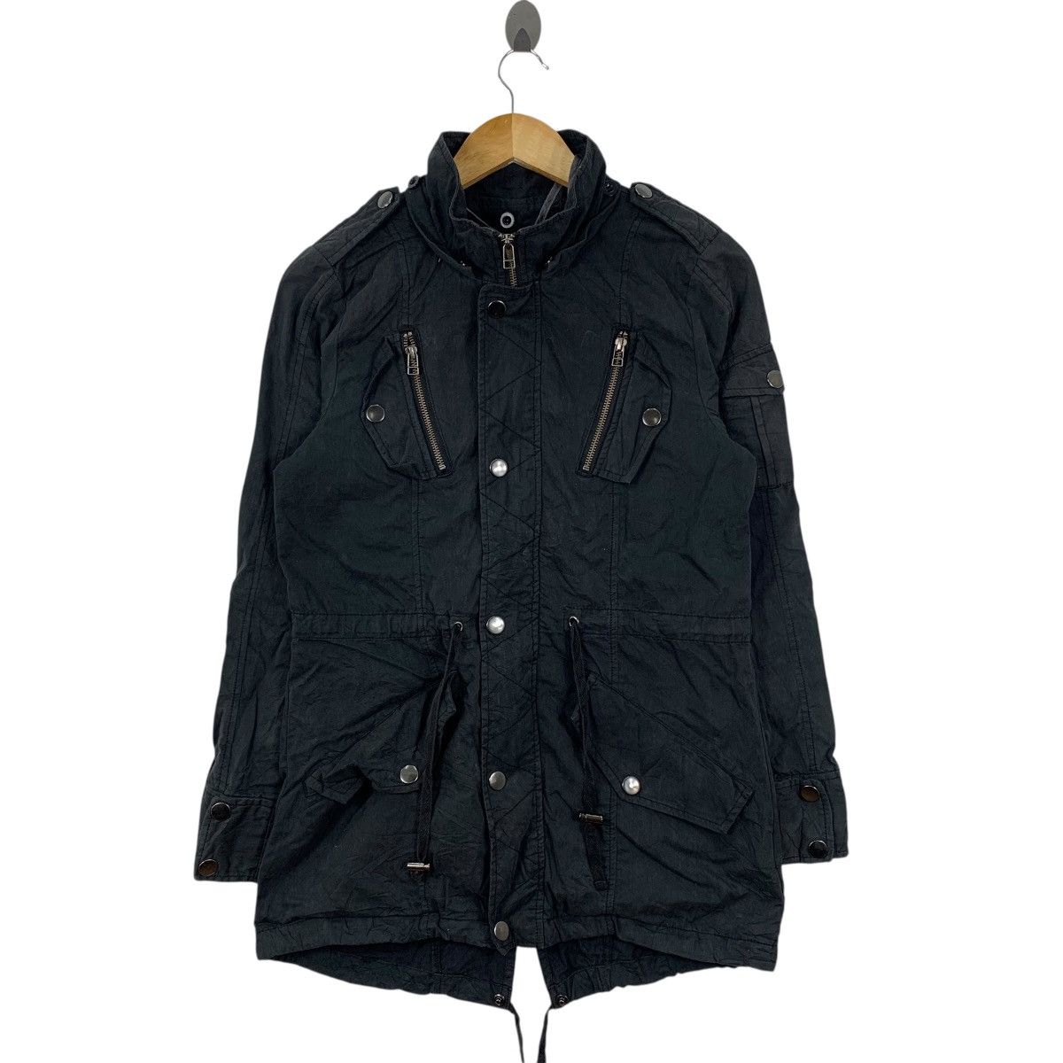 PPFM PPFM PUNK GOTHIC Japanese Brand Fishtail Parka Zipper Jacket Size US S / EU 44-46 / 1 - 1 Thumbnail
