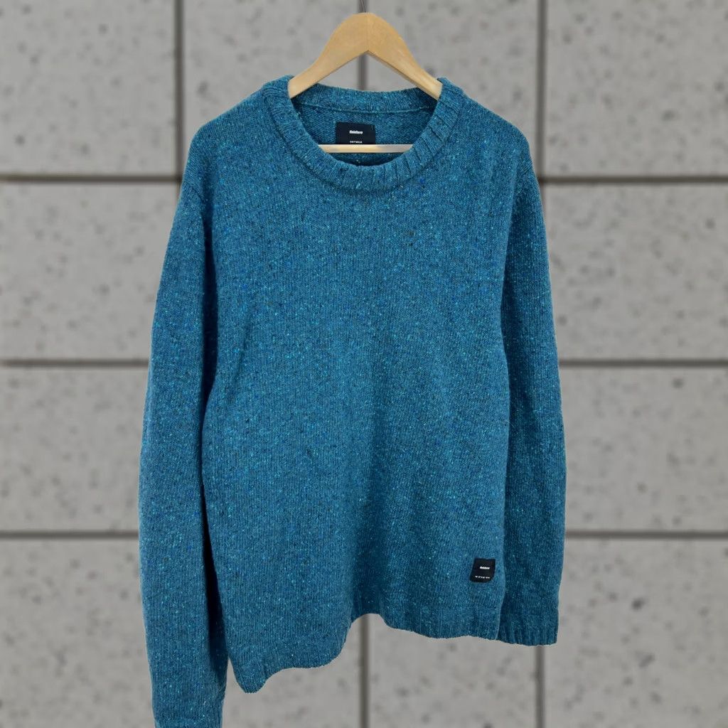 Finisterre Finisterre Sweater Mens 2XL Crew Neck Wool Pullover Solid Knit Logo Some Turquoise Vintage No Size US XXL / EU 58 / 5 - 1 Thumbnail