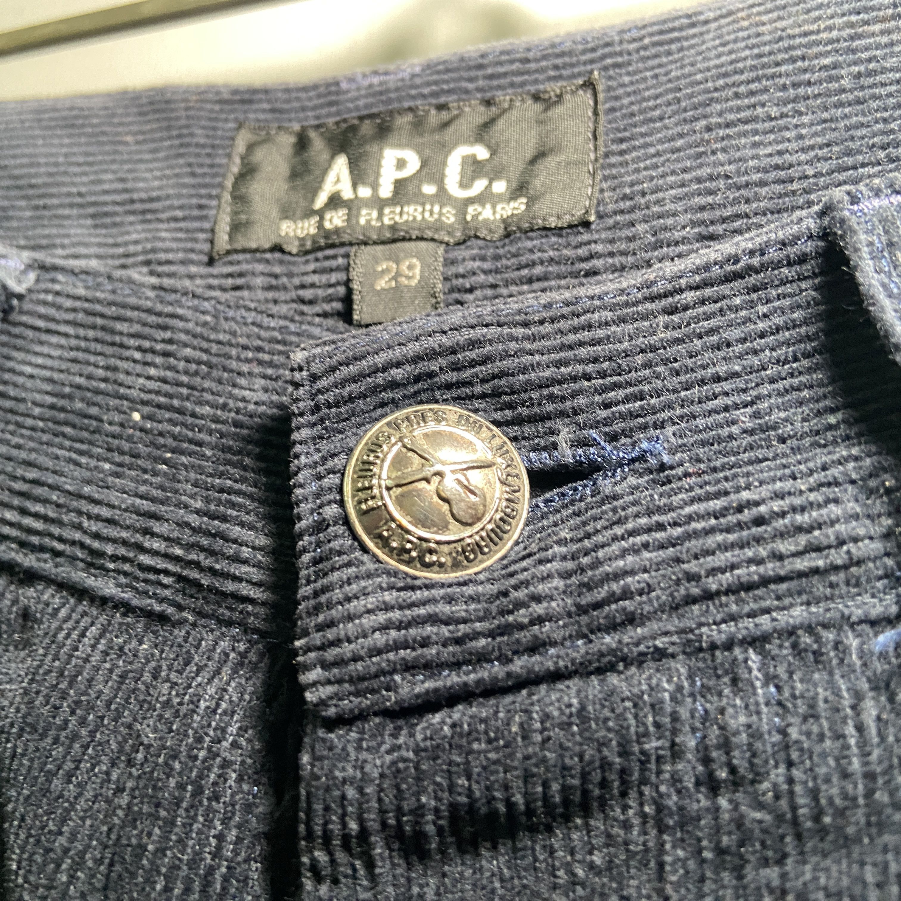 A.P.C. APC Black Corduroy Pants Size US 29 - 3 Thumbnail
